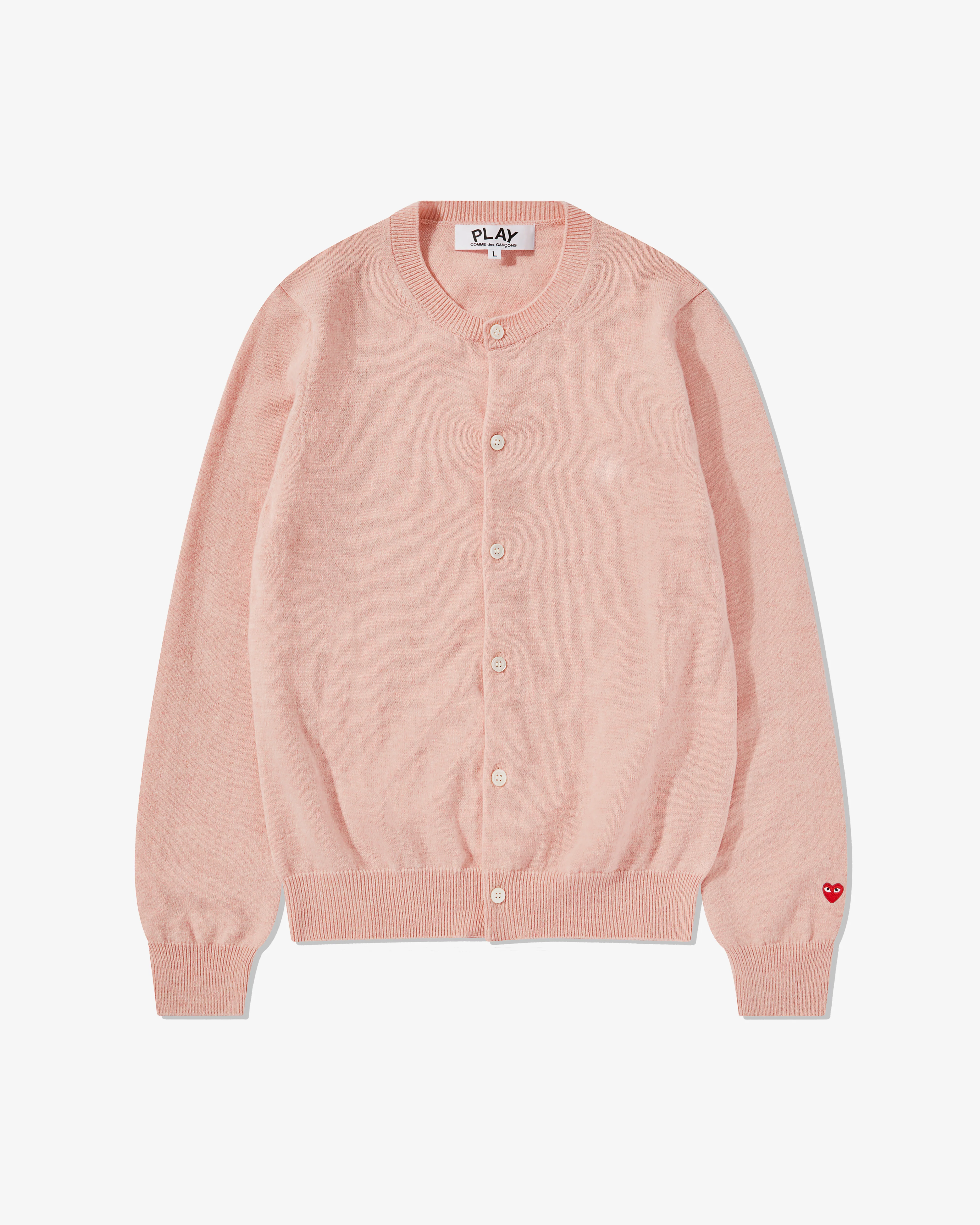 Play Comme des Garçons - Ladies' Cardigan - (Light Pink)