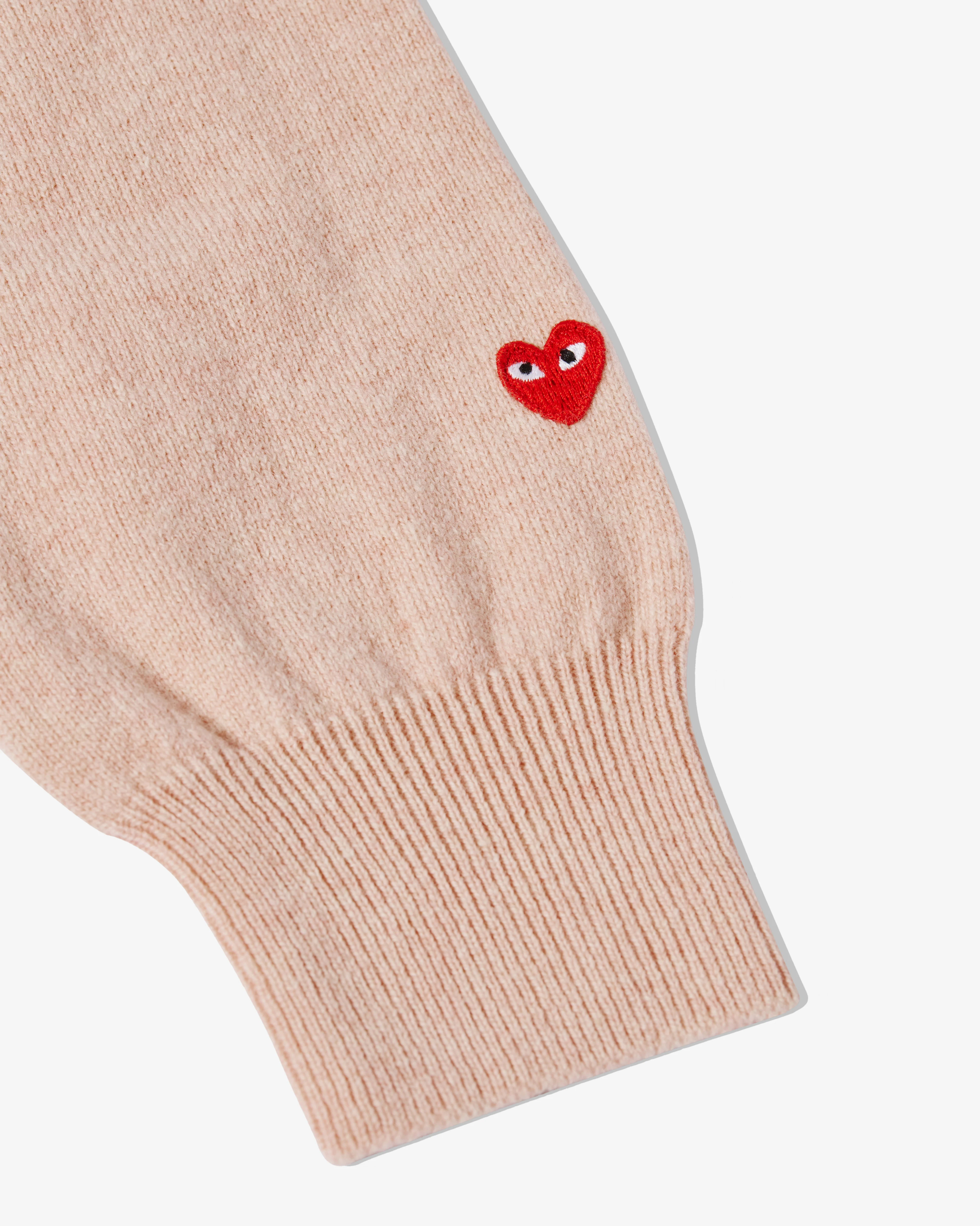 Play Comme des Garçons - Ladies' Cardigan - (Light Pink) - Image 2