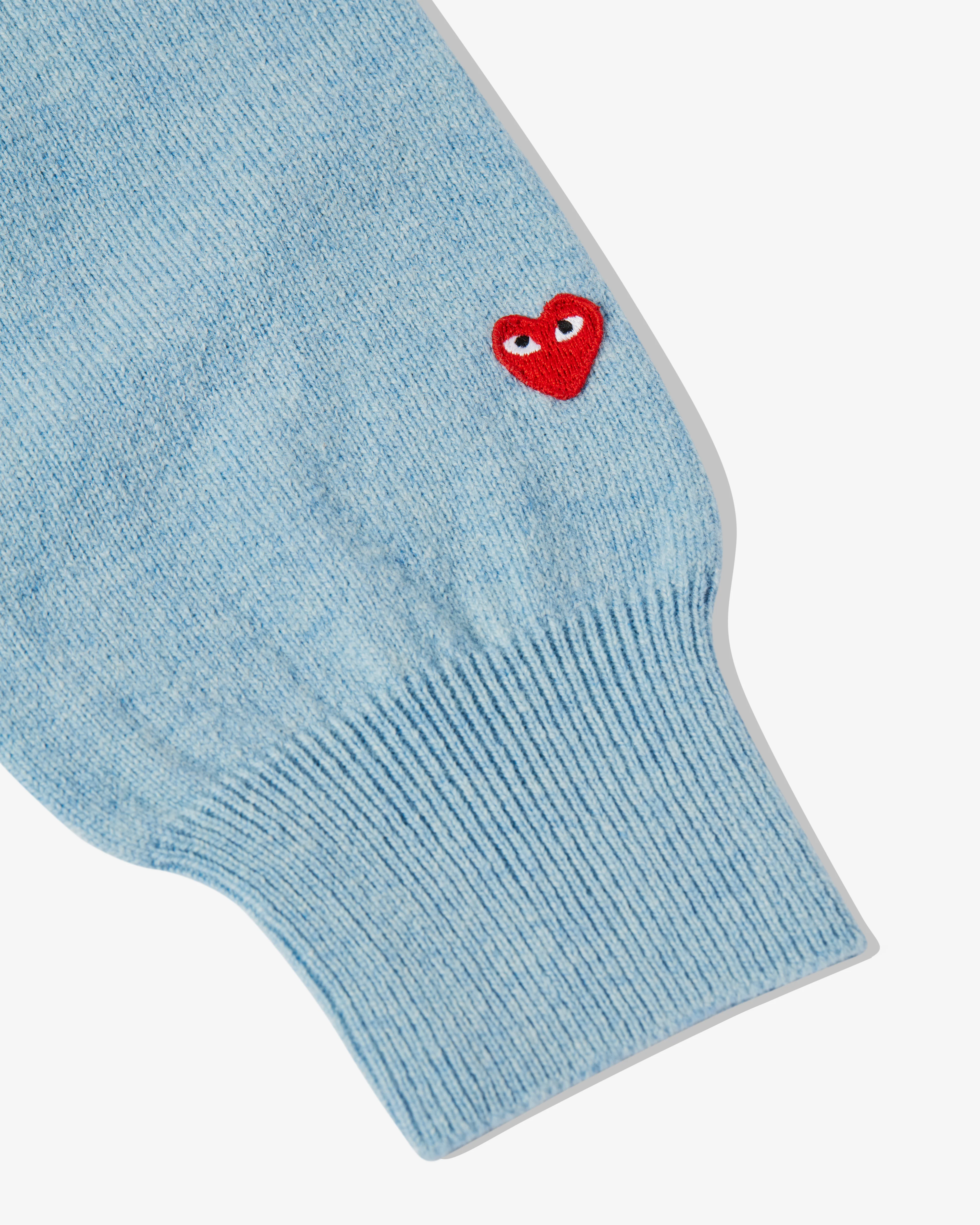 Play Comme des Garçons - V-Neck Sweater - (Blue) - Image 2