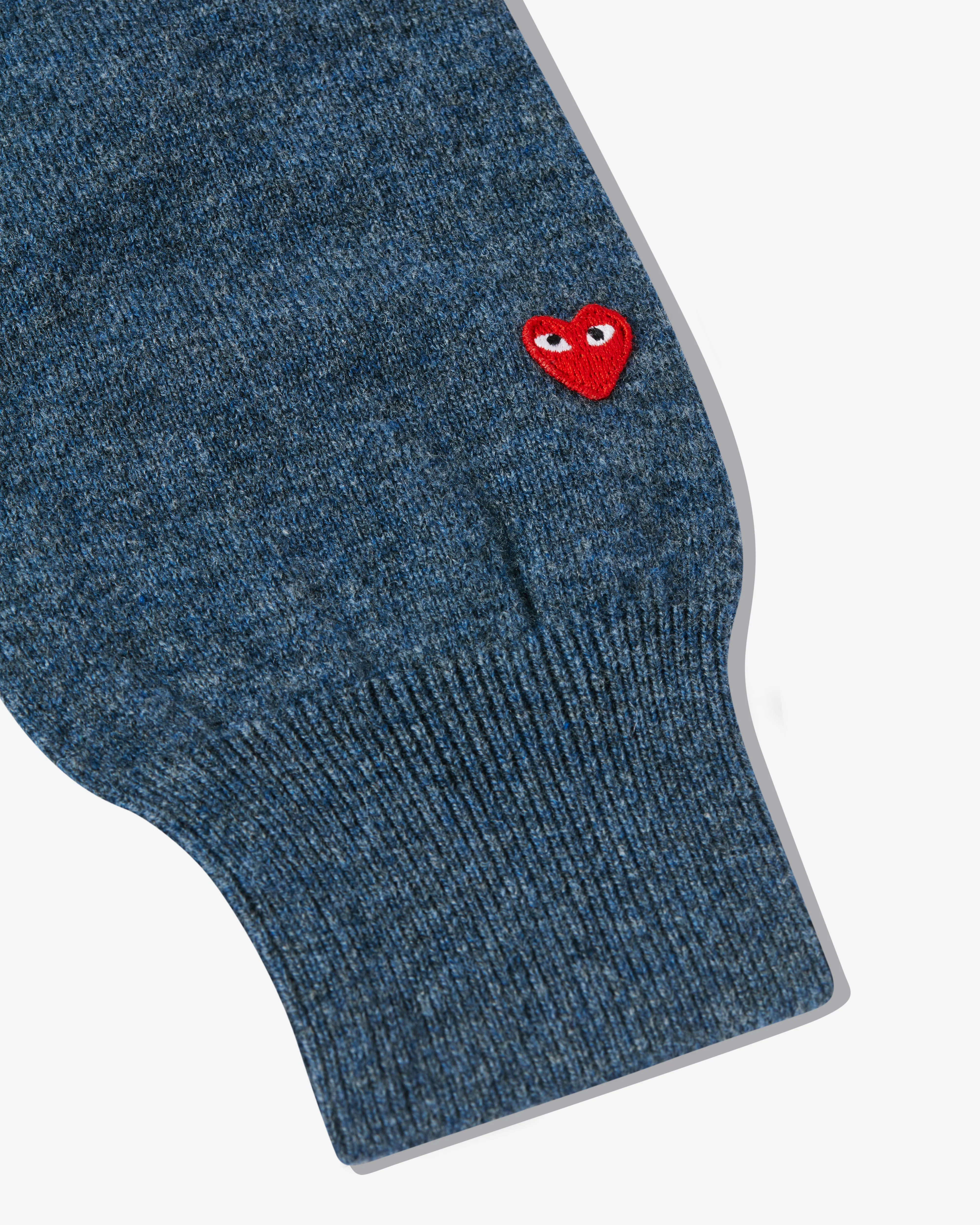 Play Comme des Garçons - V-Neck Sweater - (Navy) - Image 2