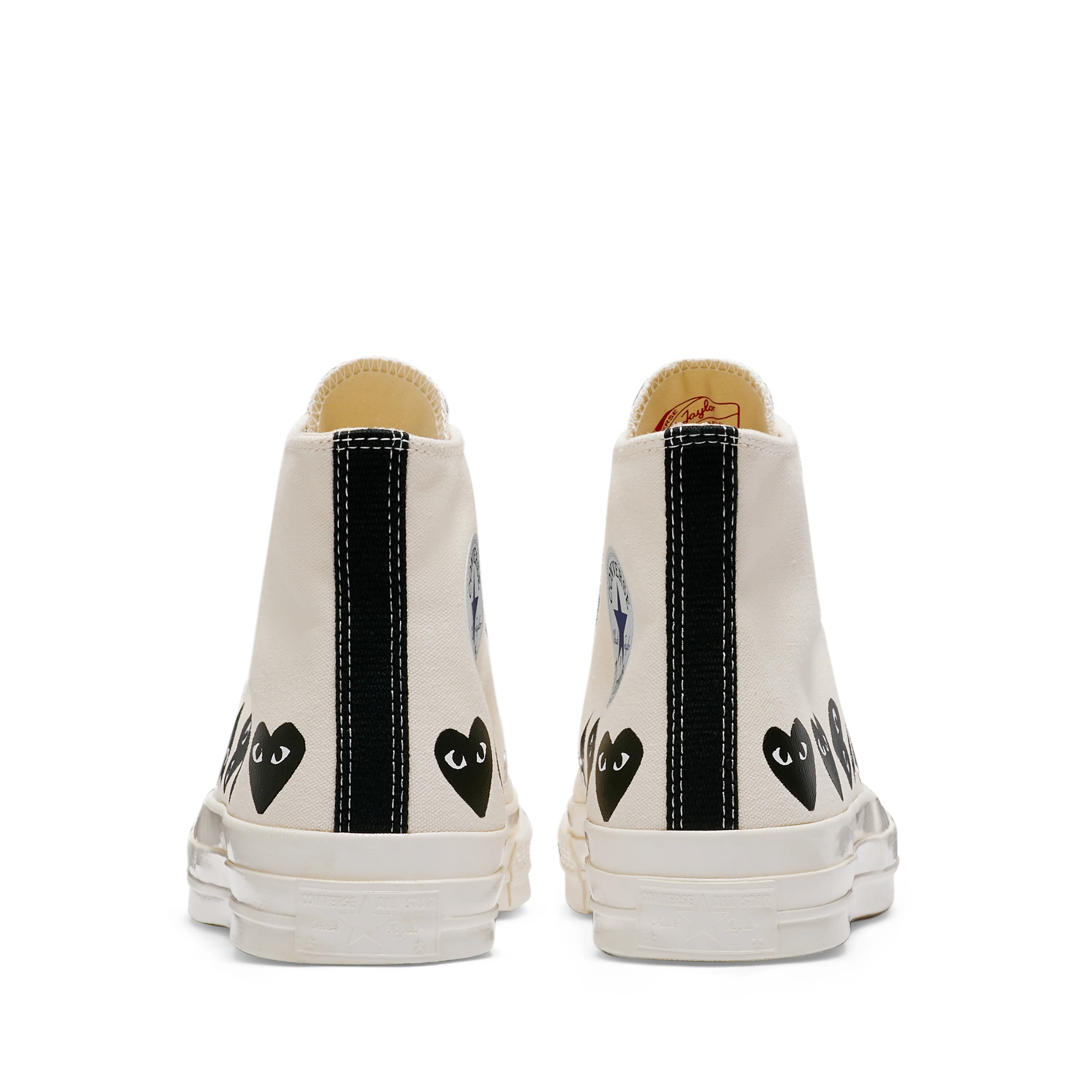 Play Converse - Multi Black Heart Chuck Taylor All Star '70 High Sneakers - (Beige) - Image 4