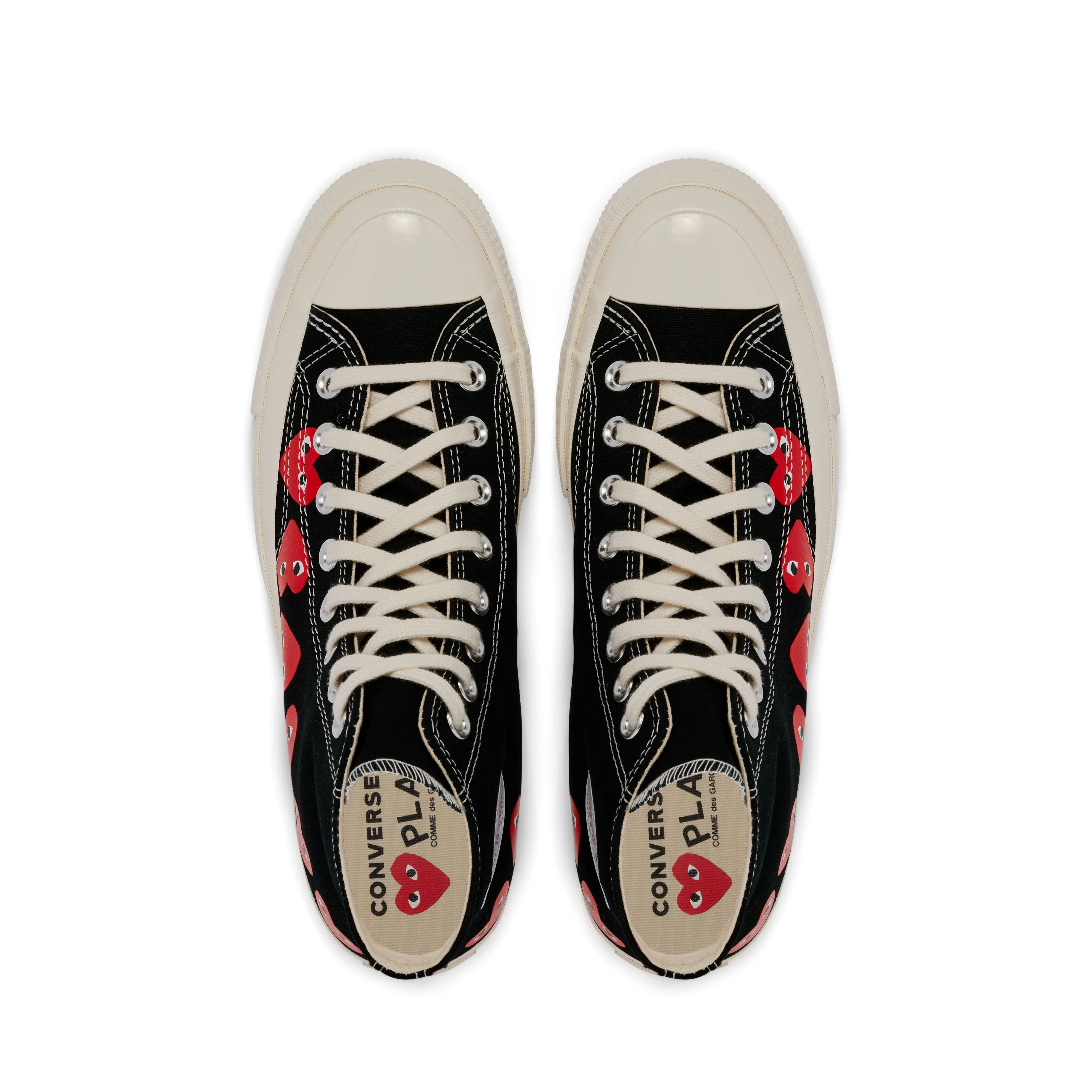 Play Converse - Multi Red Heart Chuck Taylor All Star '70 High Sneakers - (Black) - Image 6