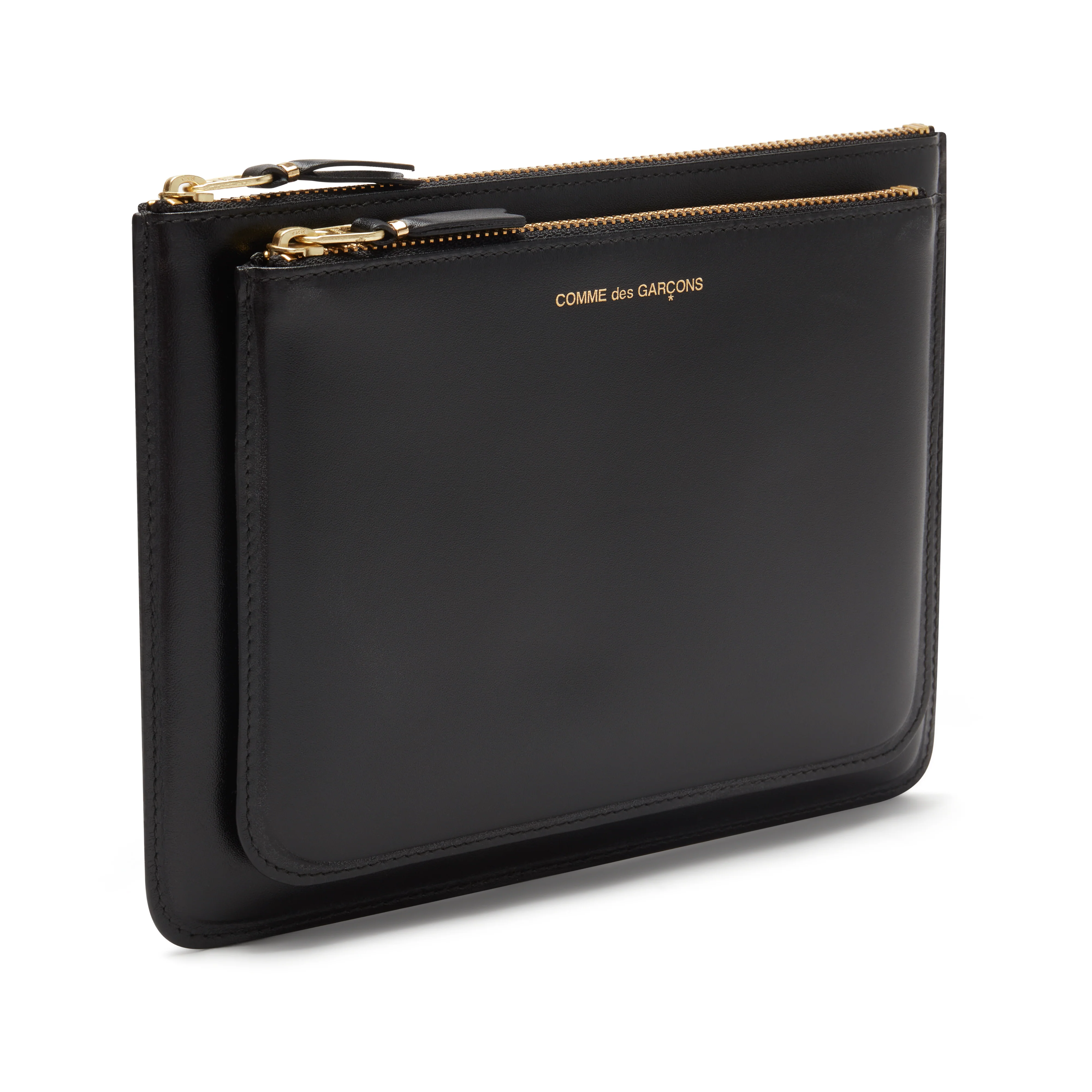 CDG Wallet - Outside Pocket Zip Pouch - (Black SA5100) - Image 2