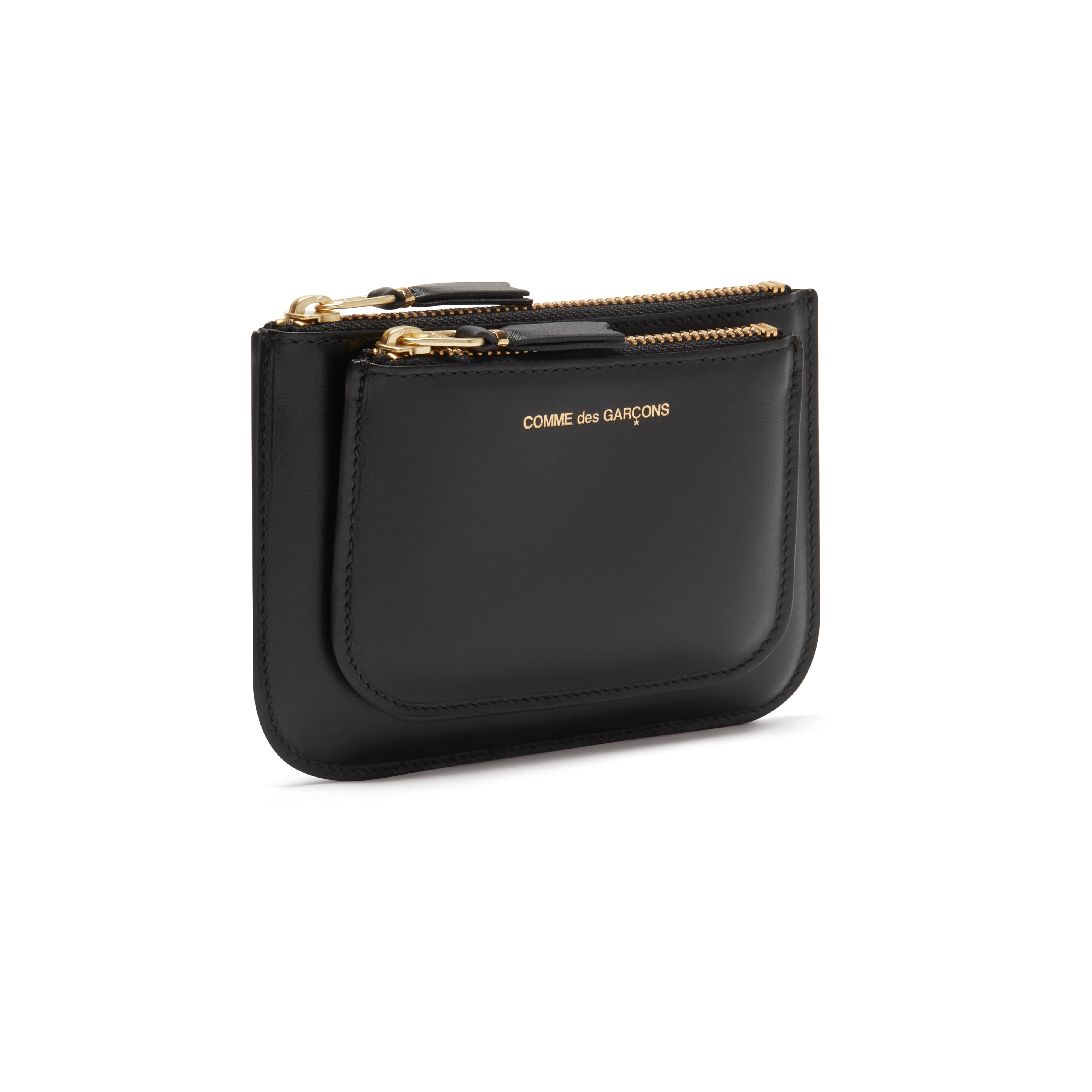 CDG Wallet - Outside Pocket Zip Pouch - (Black SA8100) - Image 2