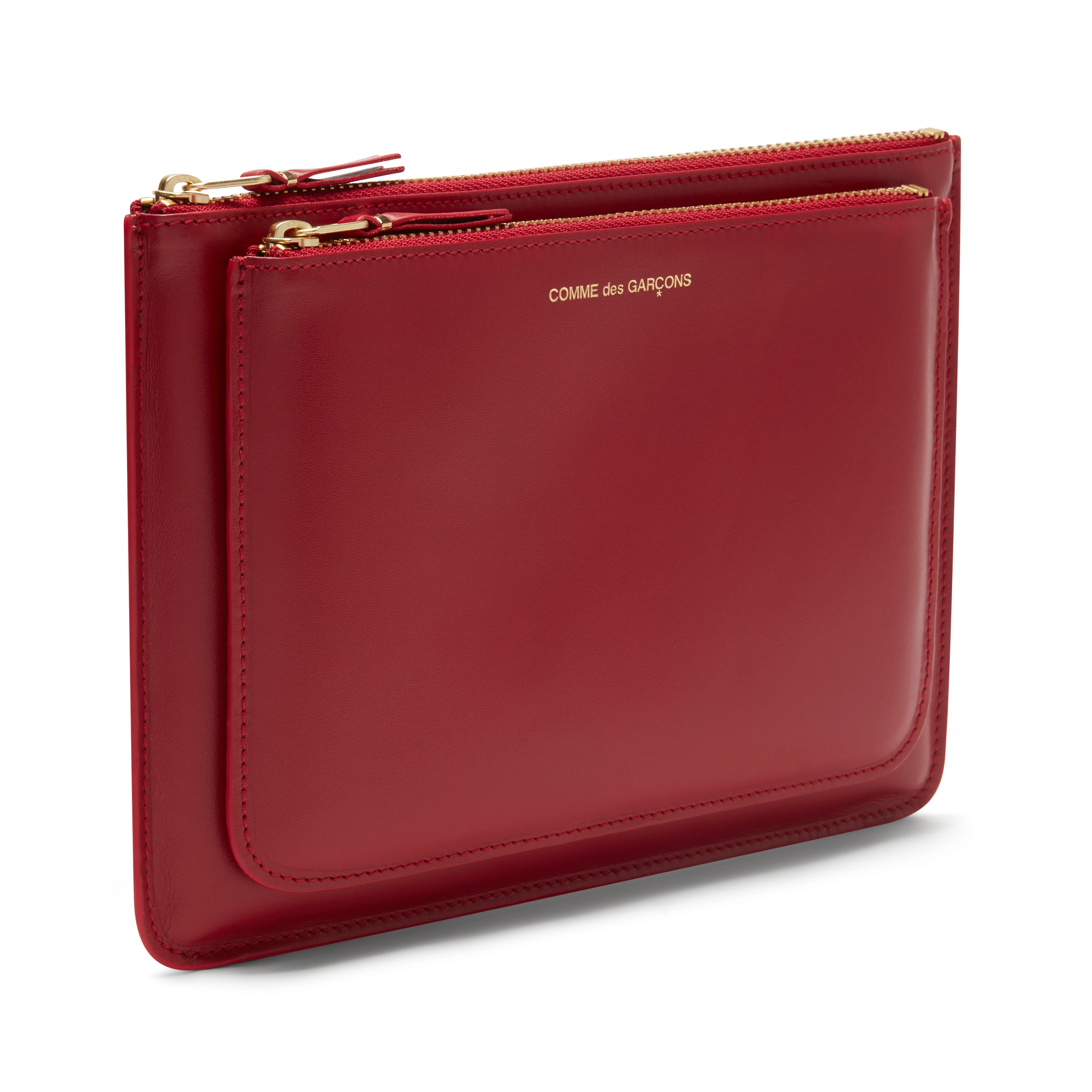 CDG Wallet - Outside Pocket Zip Pouch - (Red SA5100) - Image 2