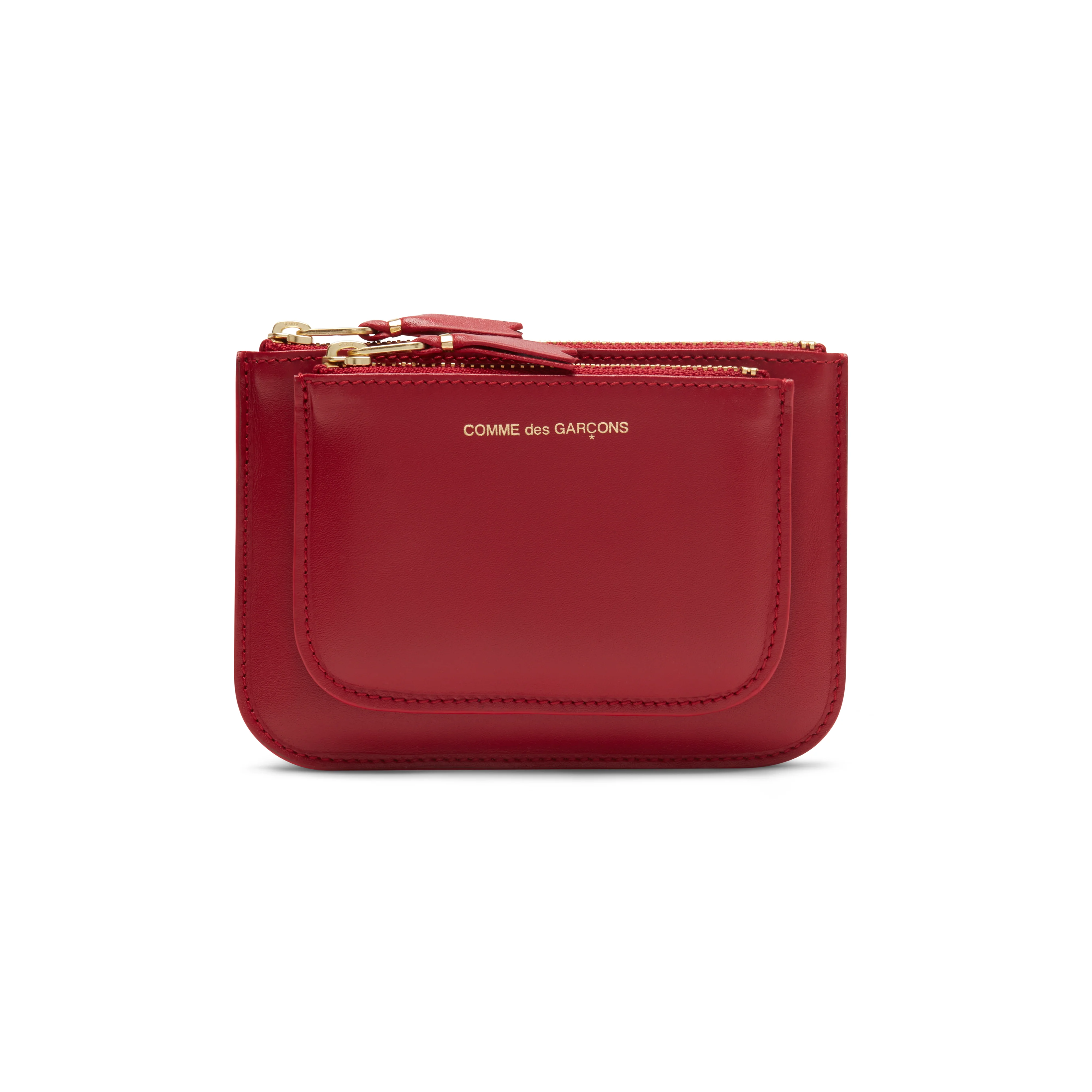CDG Wallet - Outside Pocket Zip Pouch - (Red SA8100)