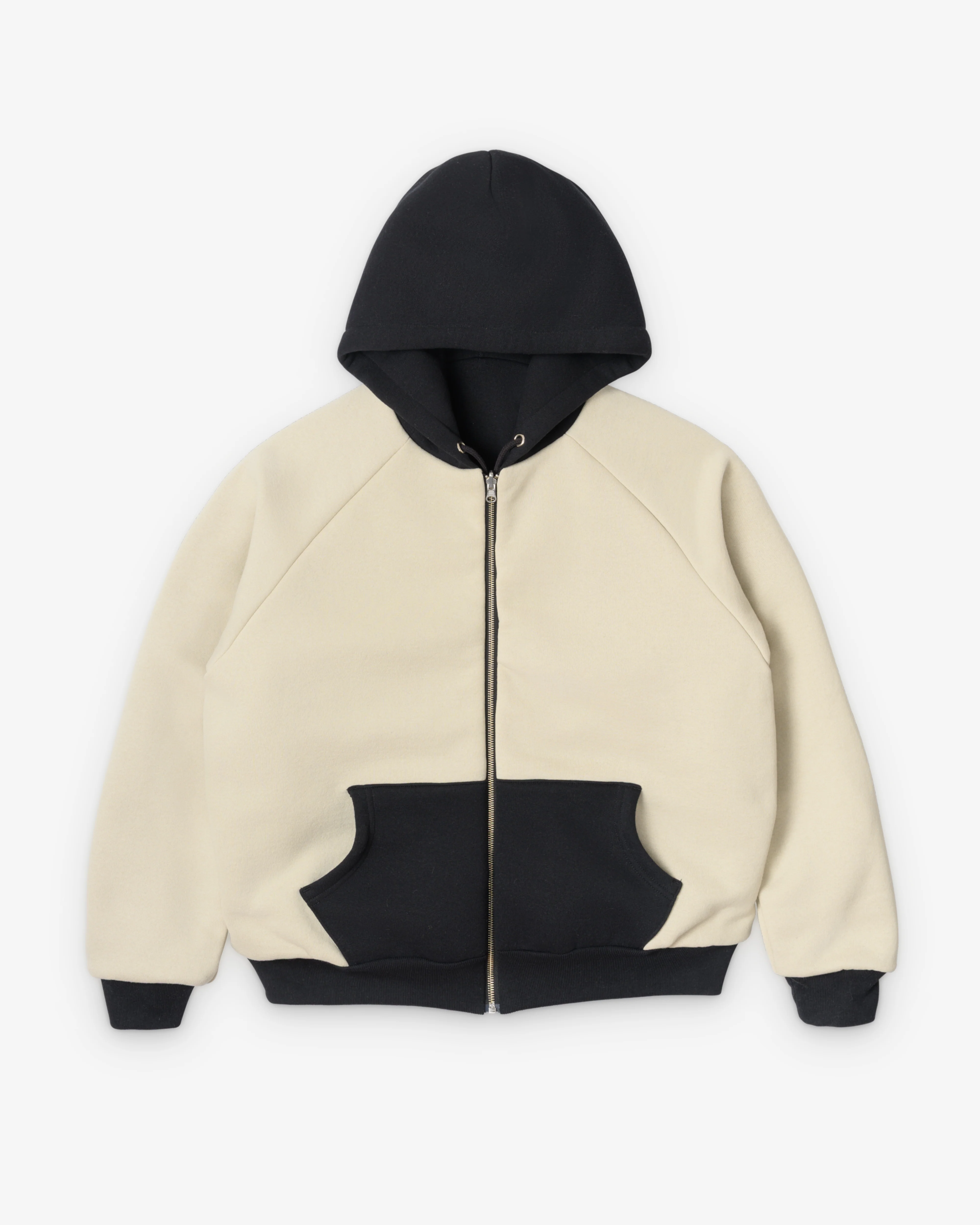 Cease - Men's Reversible Zip Hoodie - (Black/White) - Image 3