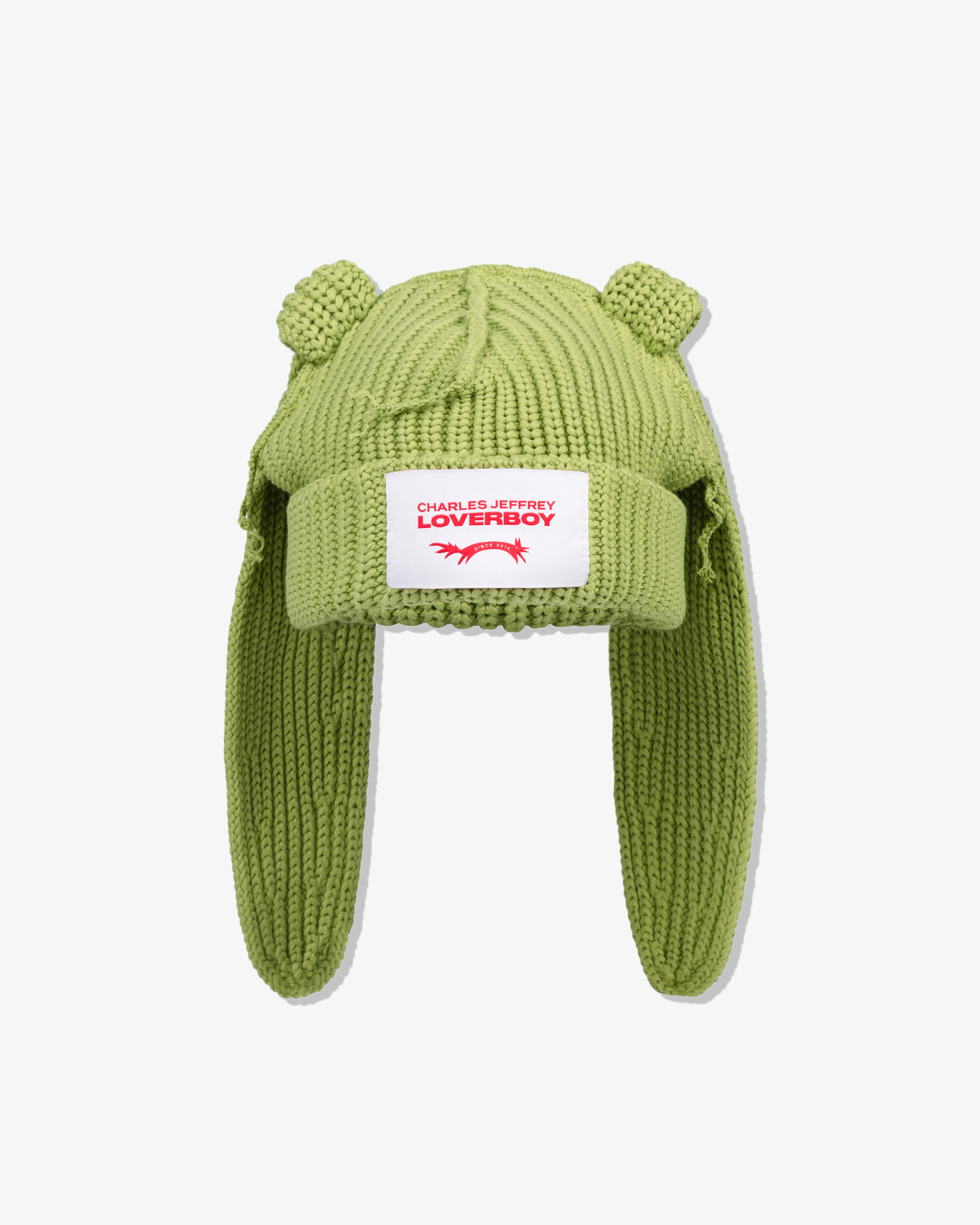 Charles Jeffrey - Men's Chunky Rabbit Beanie - (Green)