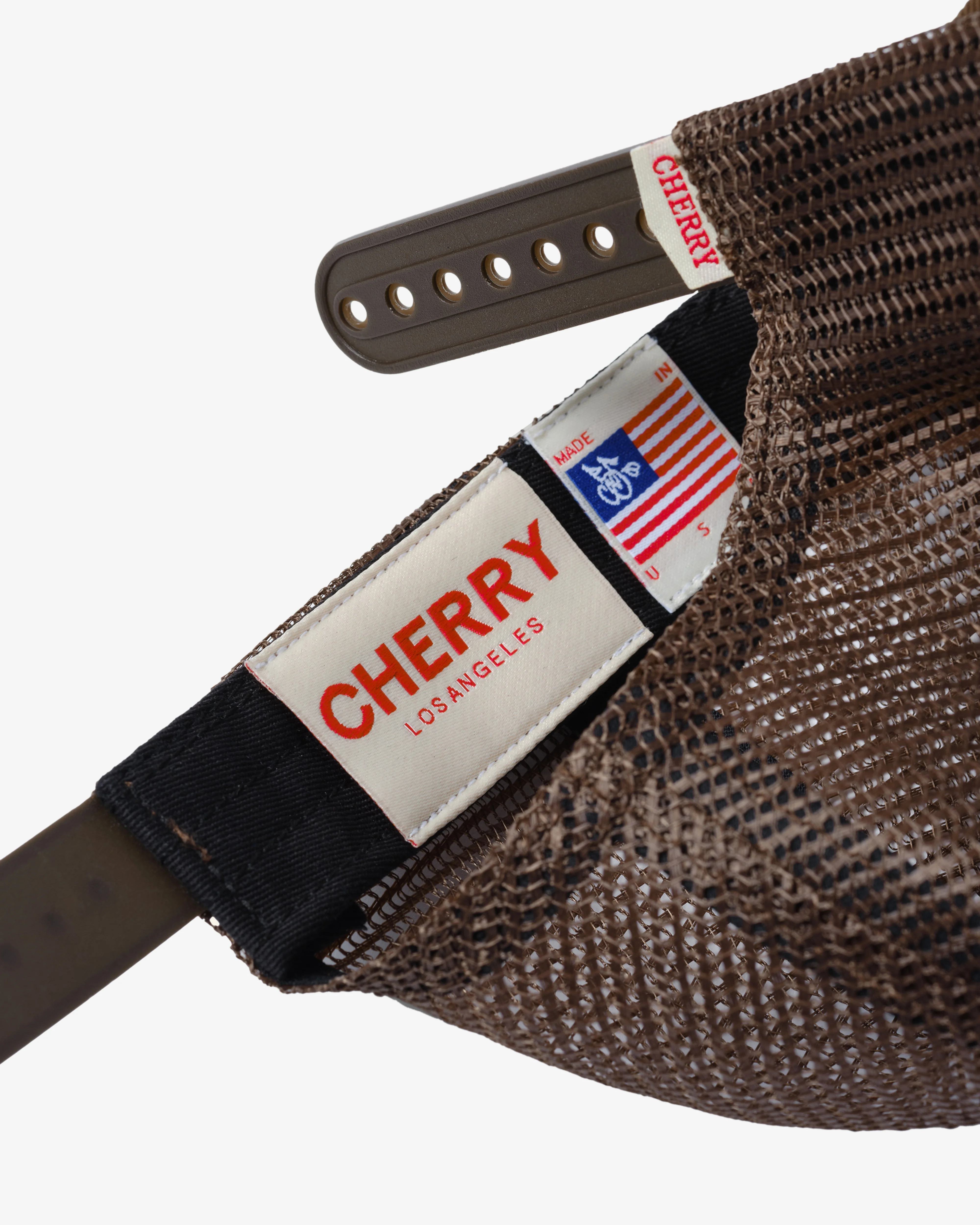 Cherry Los Angeles - Men's Mesh 5 Panel Trucker - (Brown) - Image 4