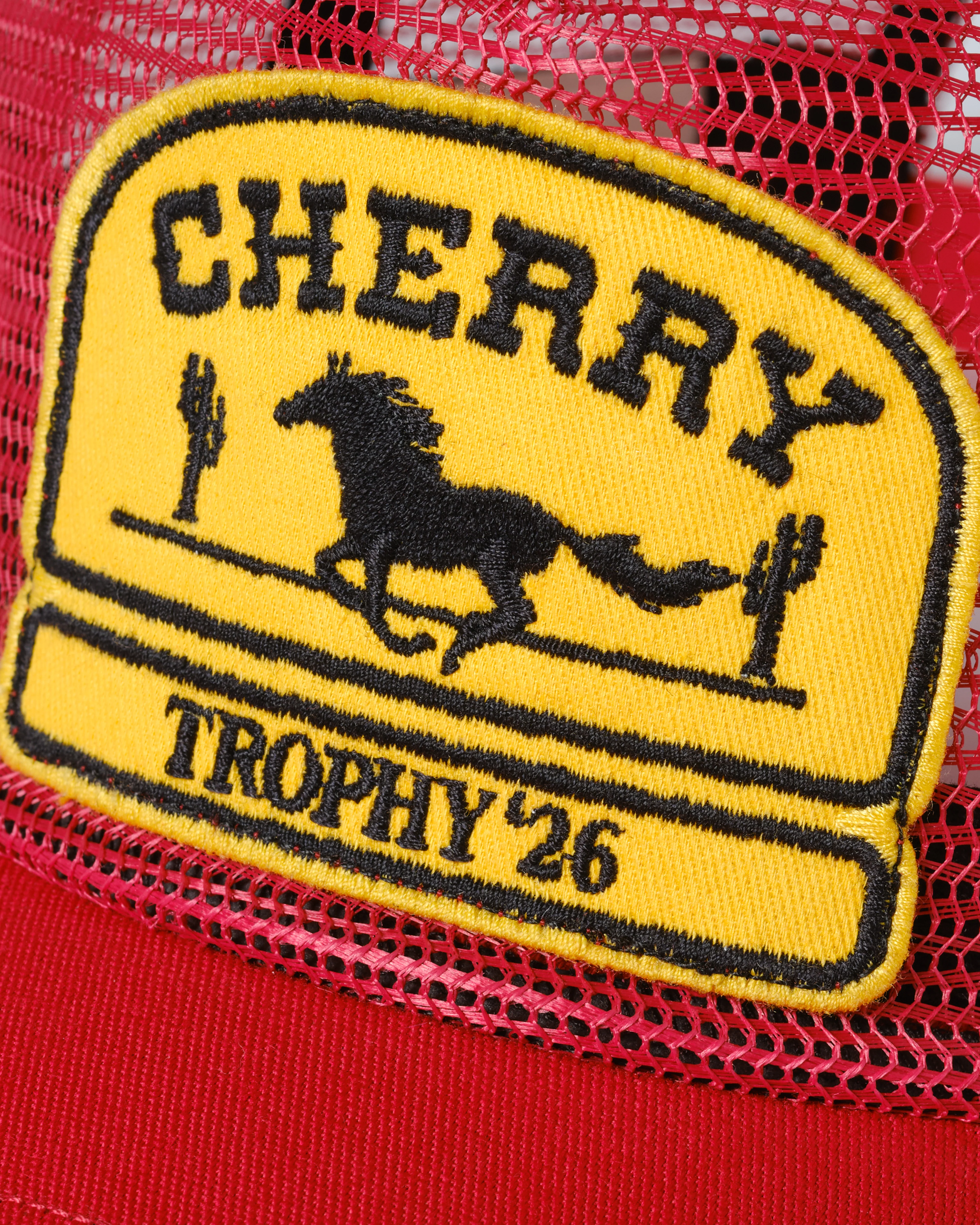Cherry Los Angeles - Men's Mesh 5 Panel Trucker - (Red) - Image 3