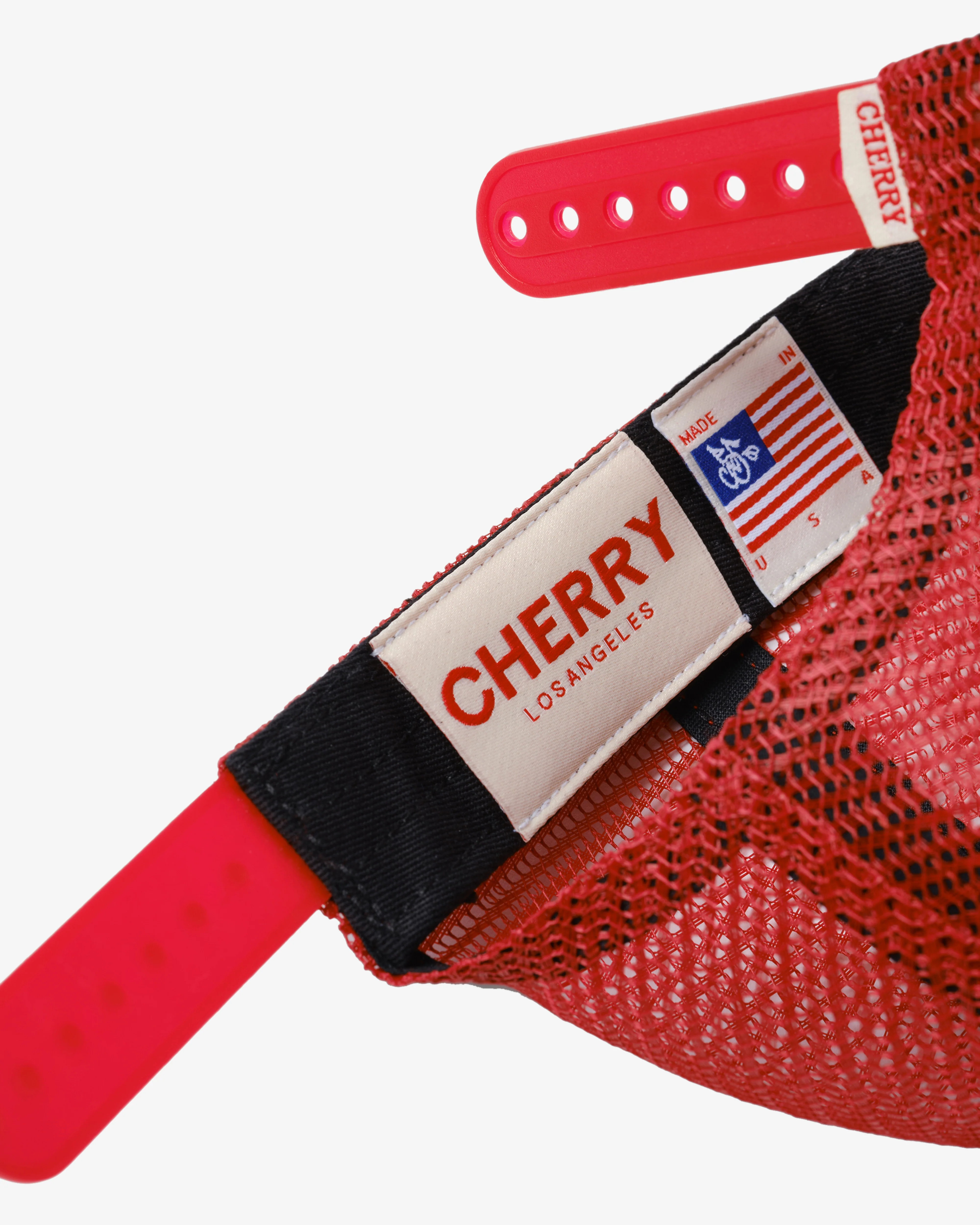 Cherry Los Angeles - Men's Mesh 5 Panel Trucker - (Red) - Image 4