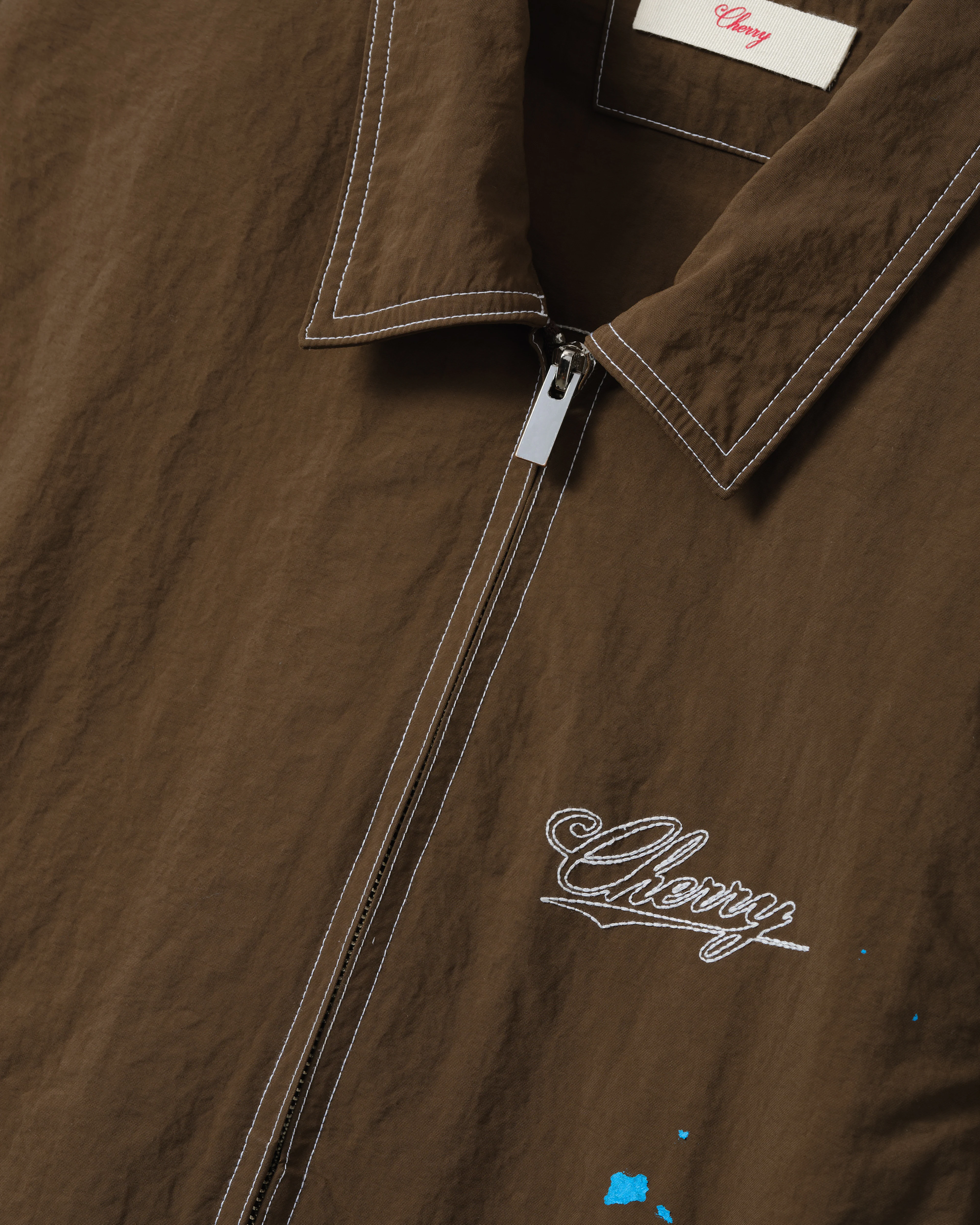 Cherry Los Angeles - Men's Nylon Running Jacket - (Brown) - Image 3