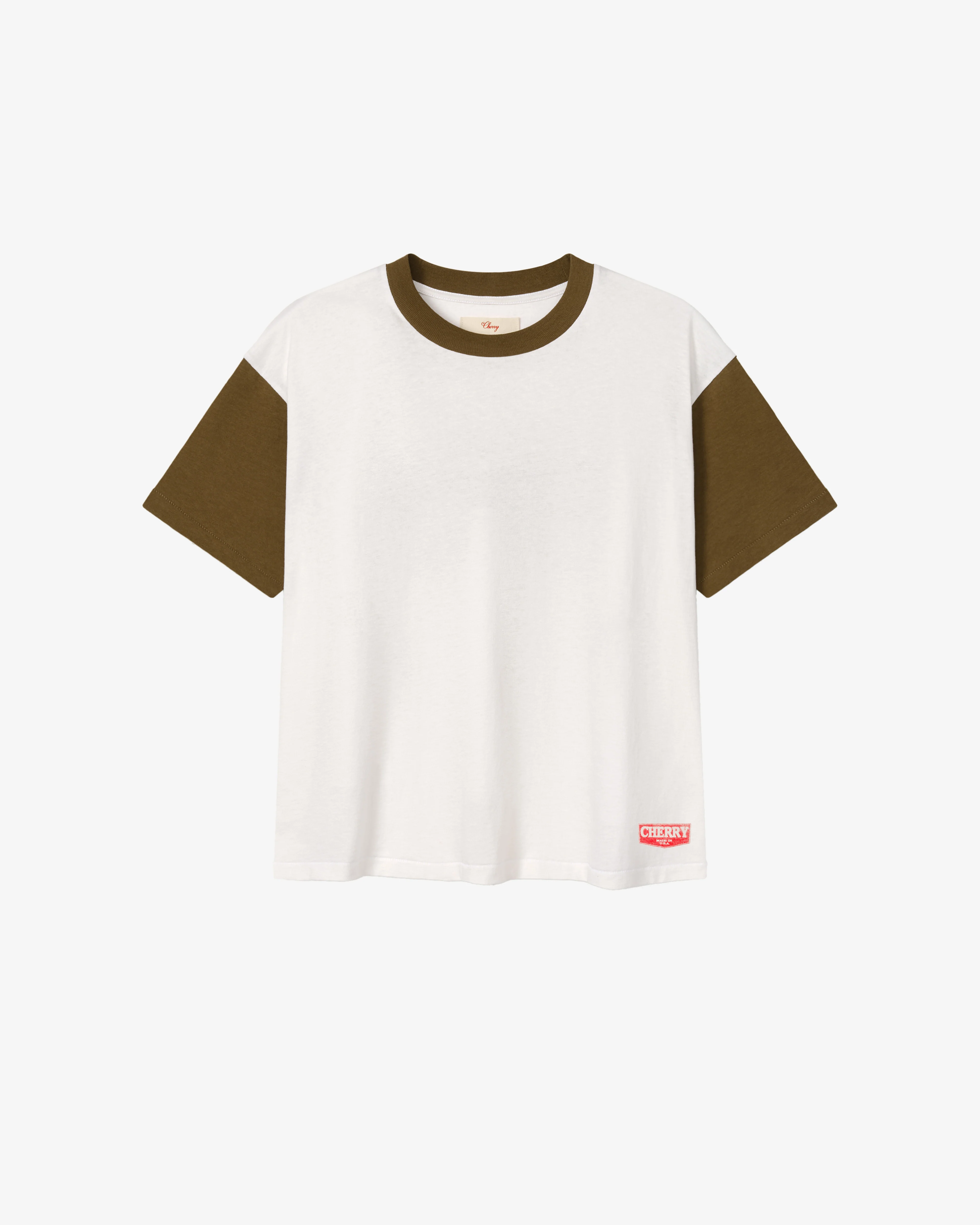 Cherry Los Angeles - Men's Safari Boxy Ringer Tee - (Chocolate)