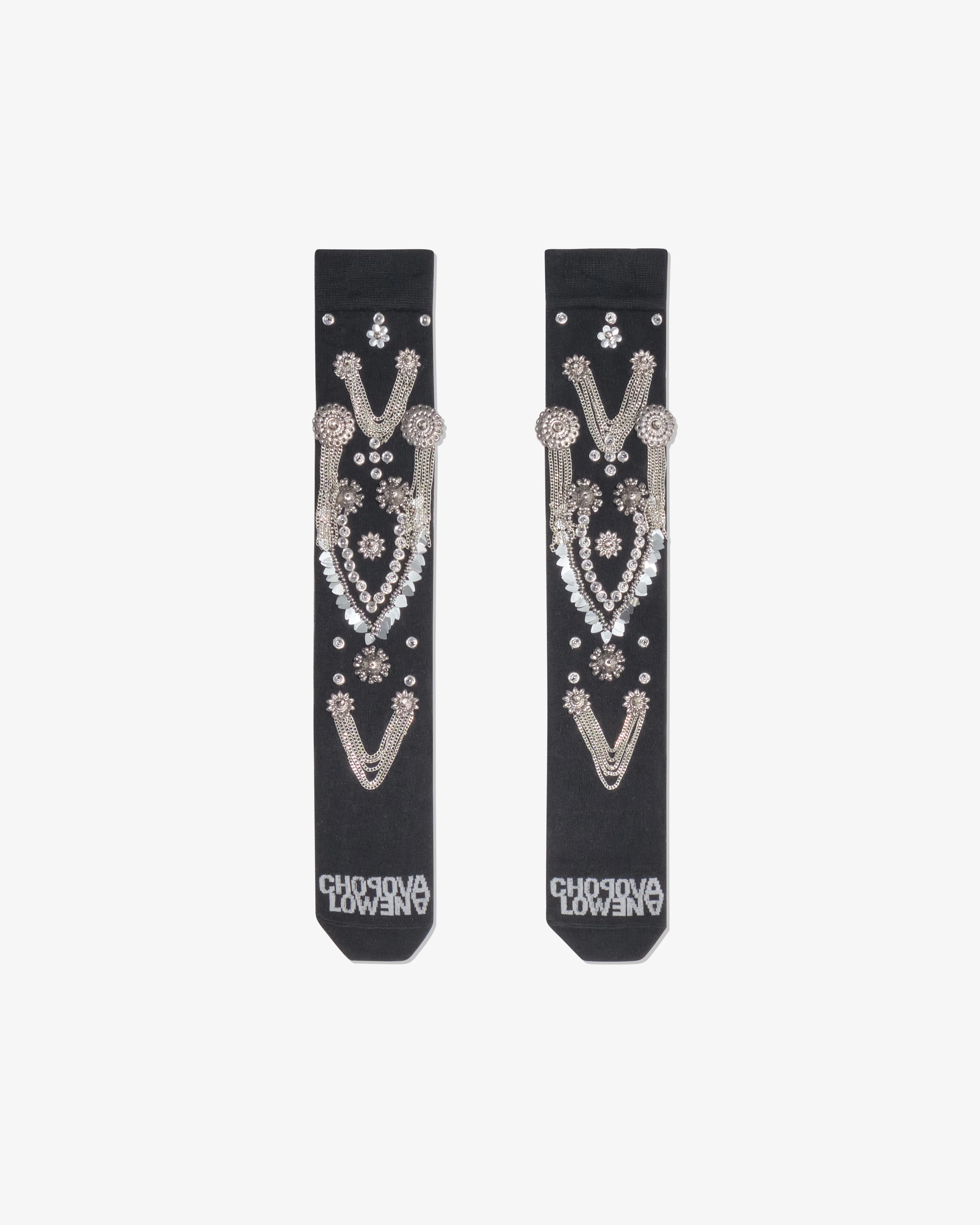 Chopova Lowena - Women's Super Embellished Socks - (Black)