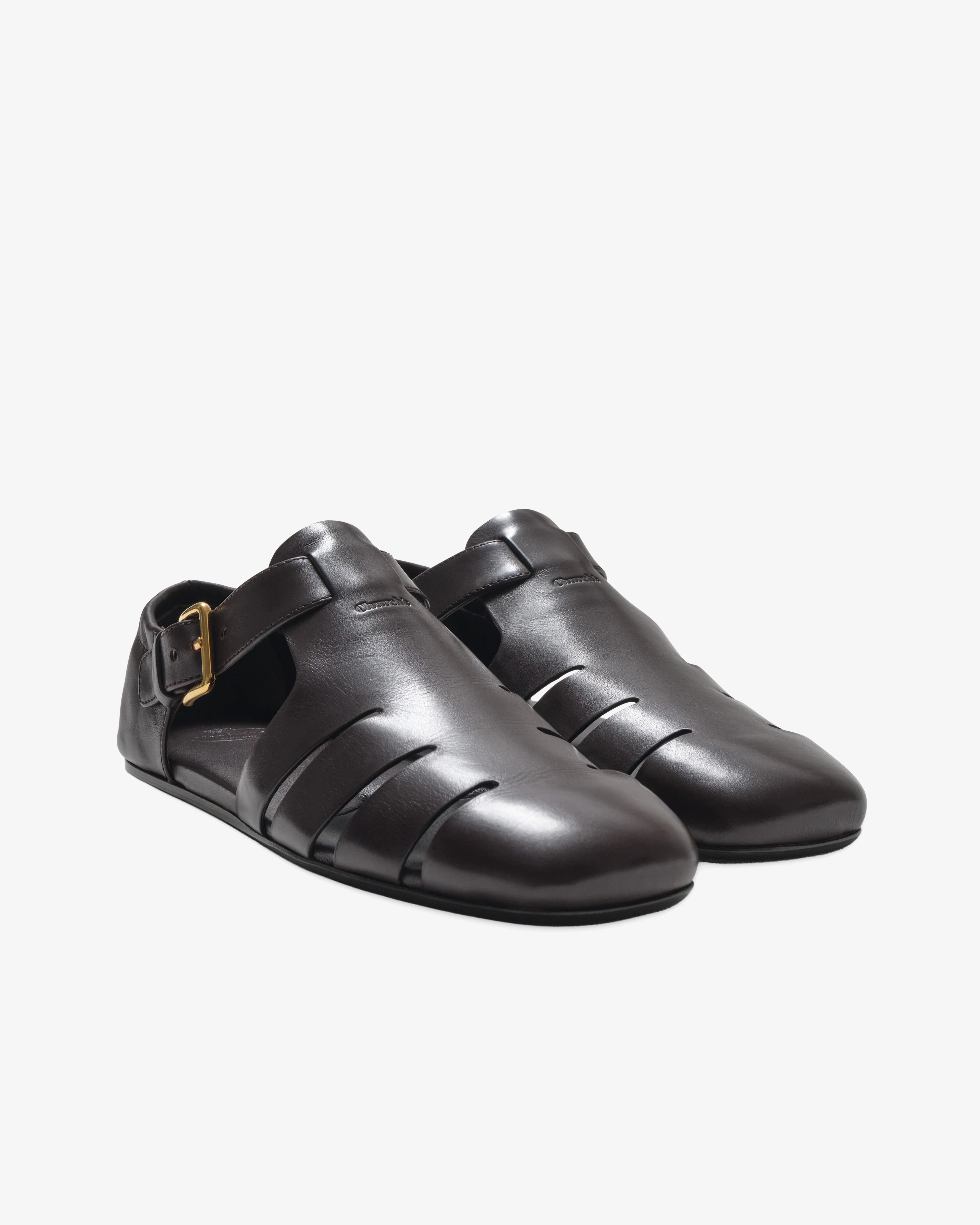 Church's - Women's Leather Sandals - (Ebony) - Image 4