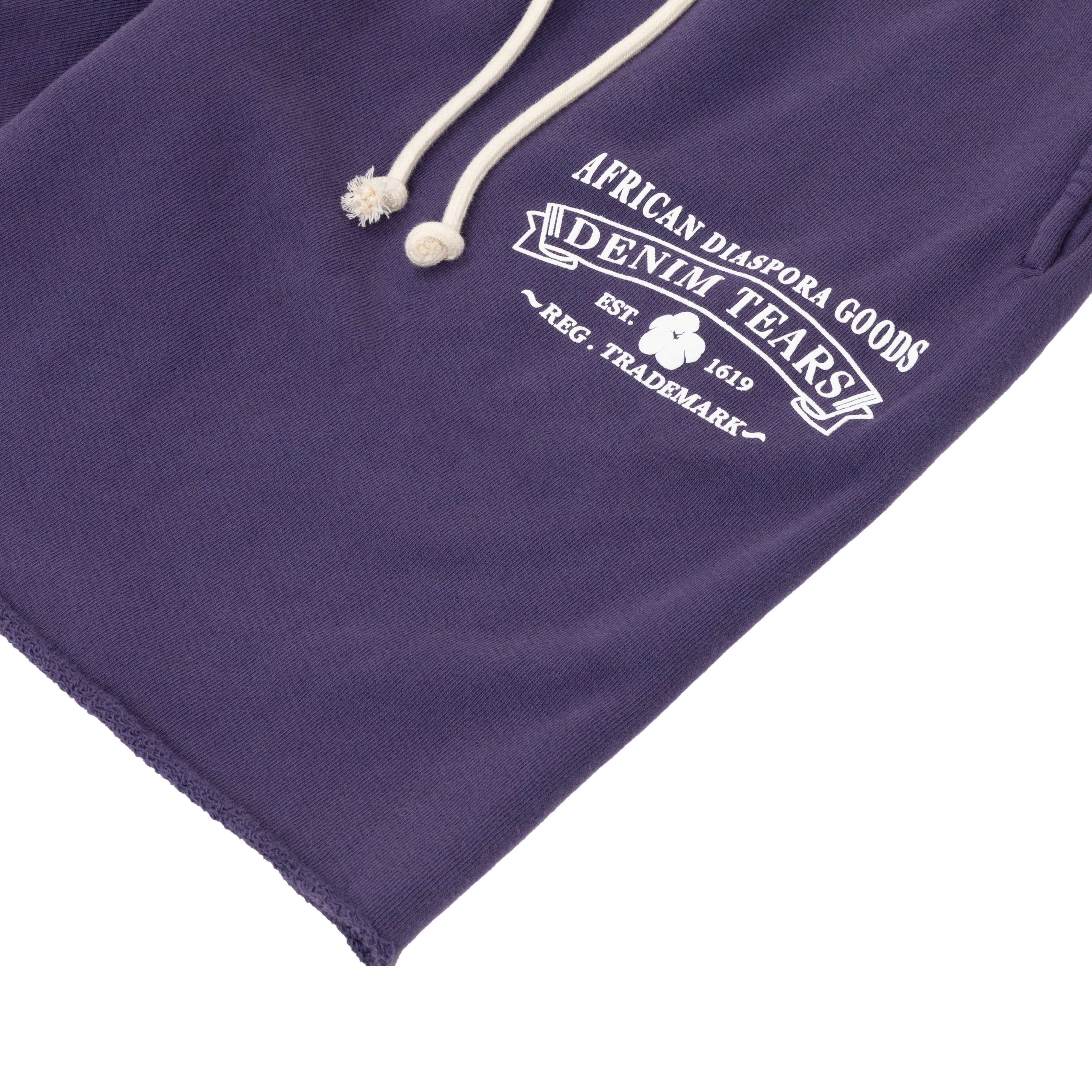 Denim Tears - ADG Sweatshorts - (Washed Purple) - Image 3