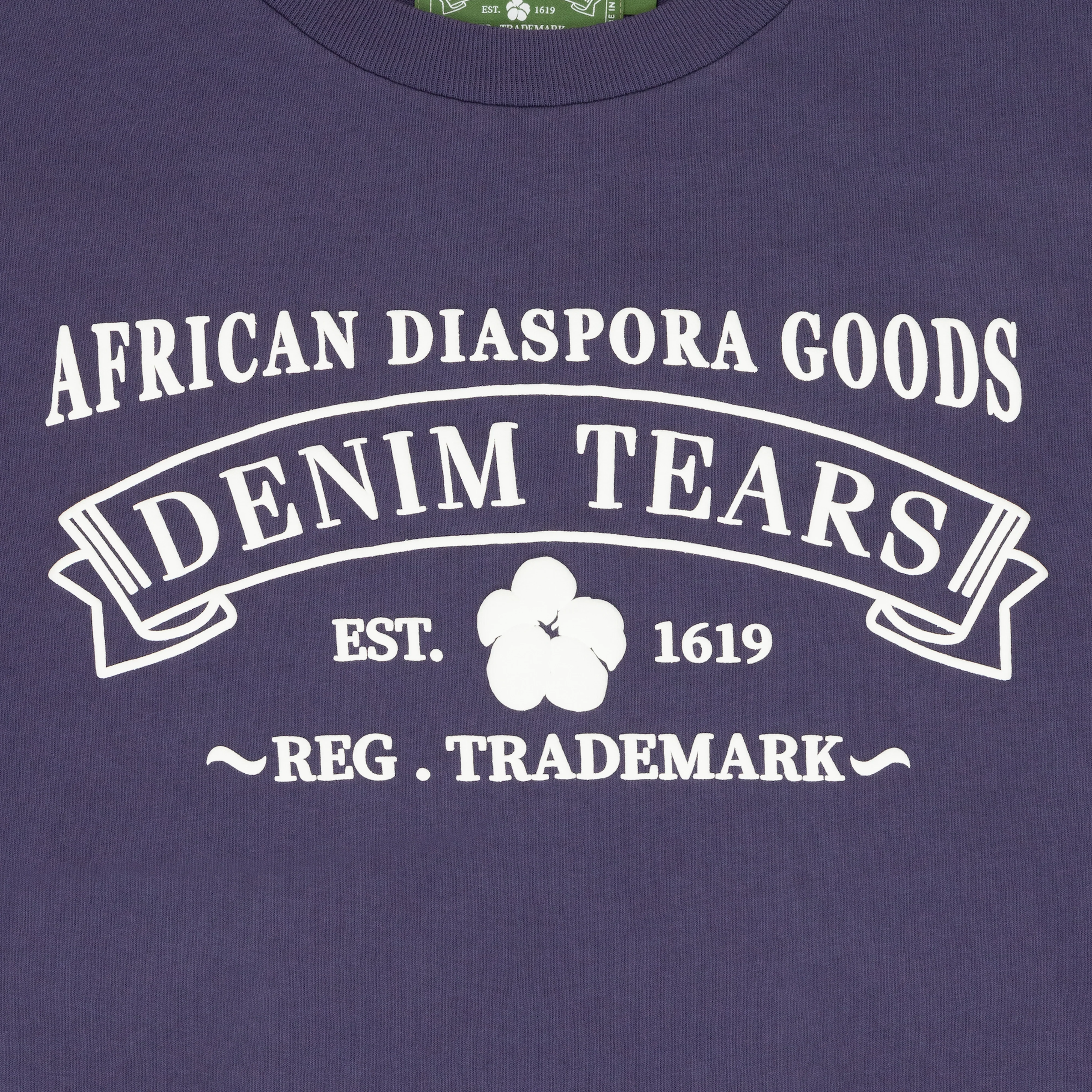 Denim Tears - ADG T-Shirt - (Washed Purple) - Image 3