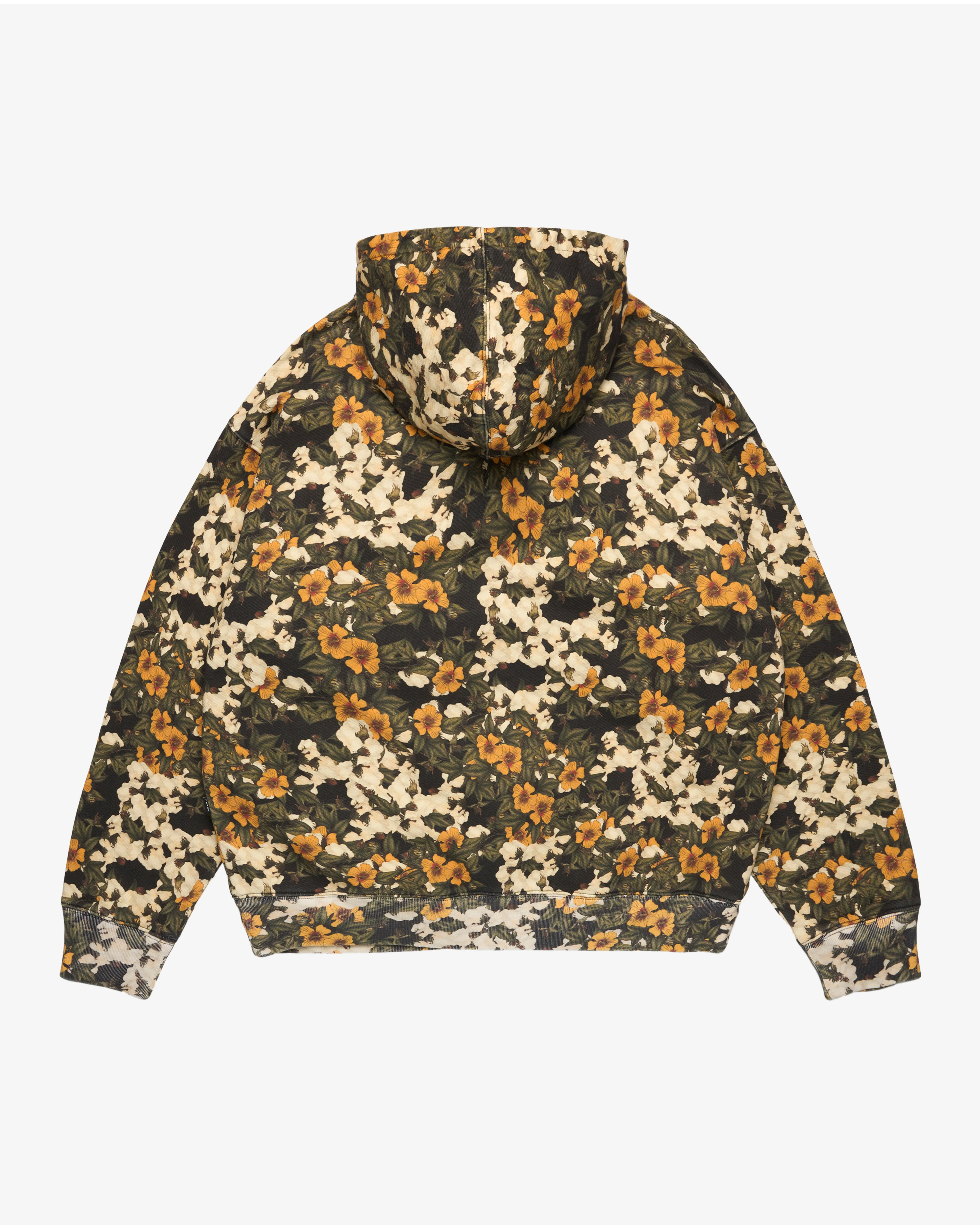 Denim Tears - Floral Wreath Zip Hoodie - (Green / Yellow) - Image 2
