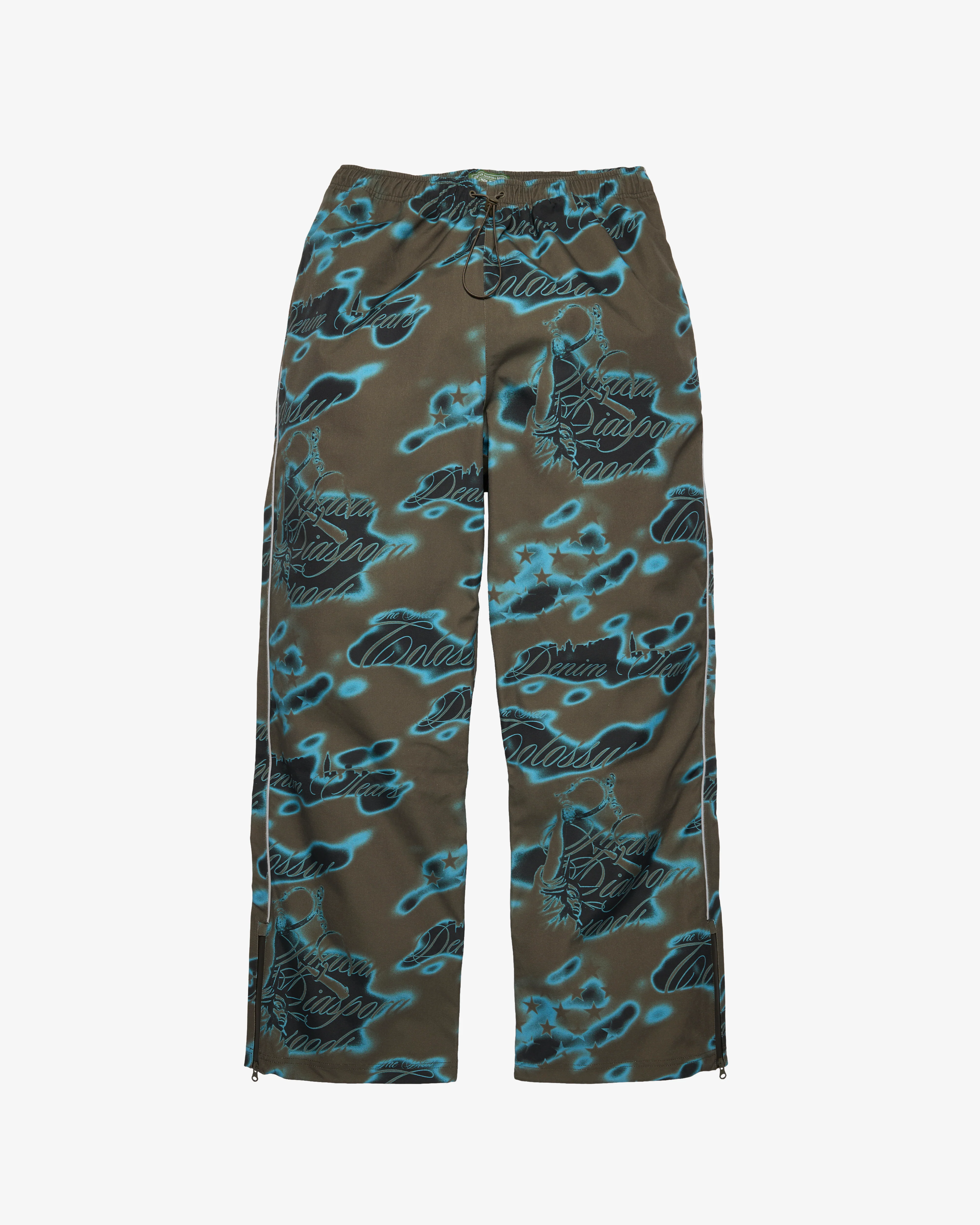 Denim Tears - Men's Cloud Camo Taped Seam Shell Pants - (Green)