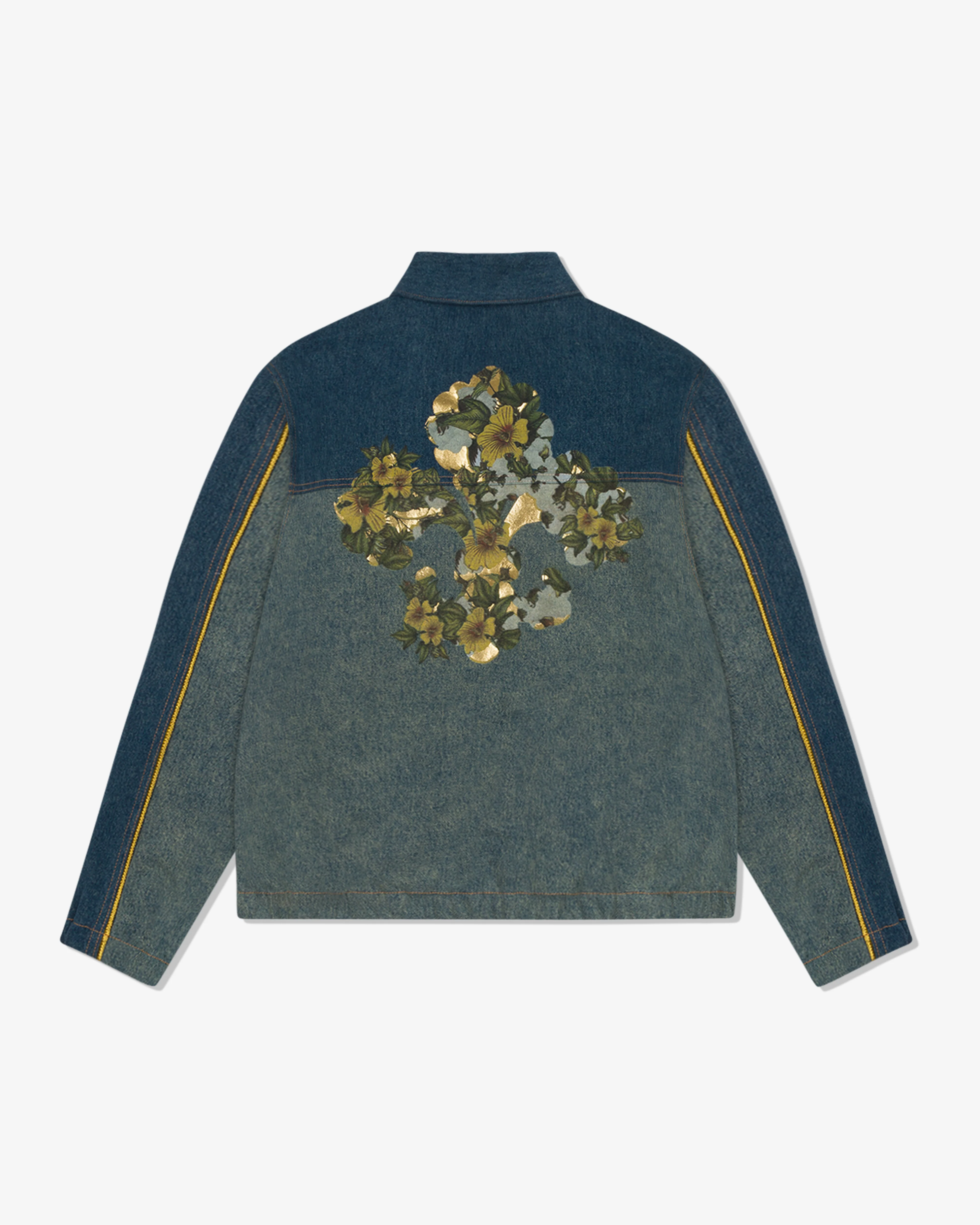 Denim Tears x Levi's - Men's Cotton Fleur De-Lis Denim Track Jacket - (Blue) - Image 2