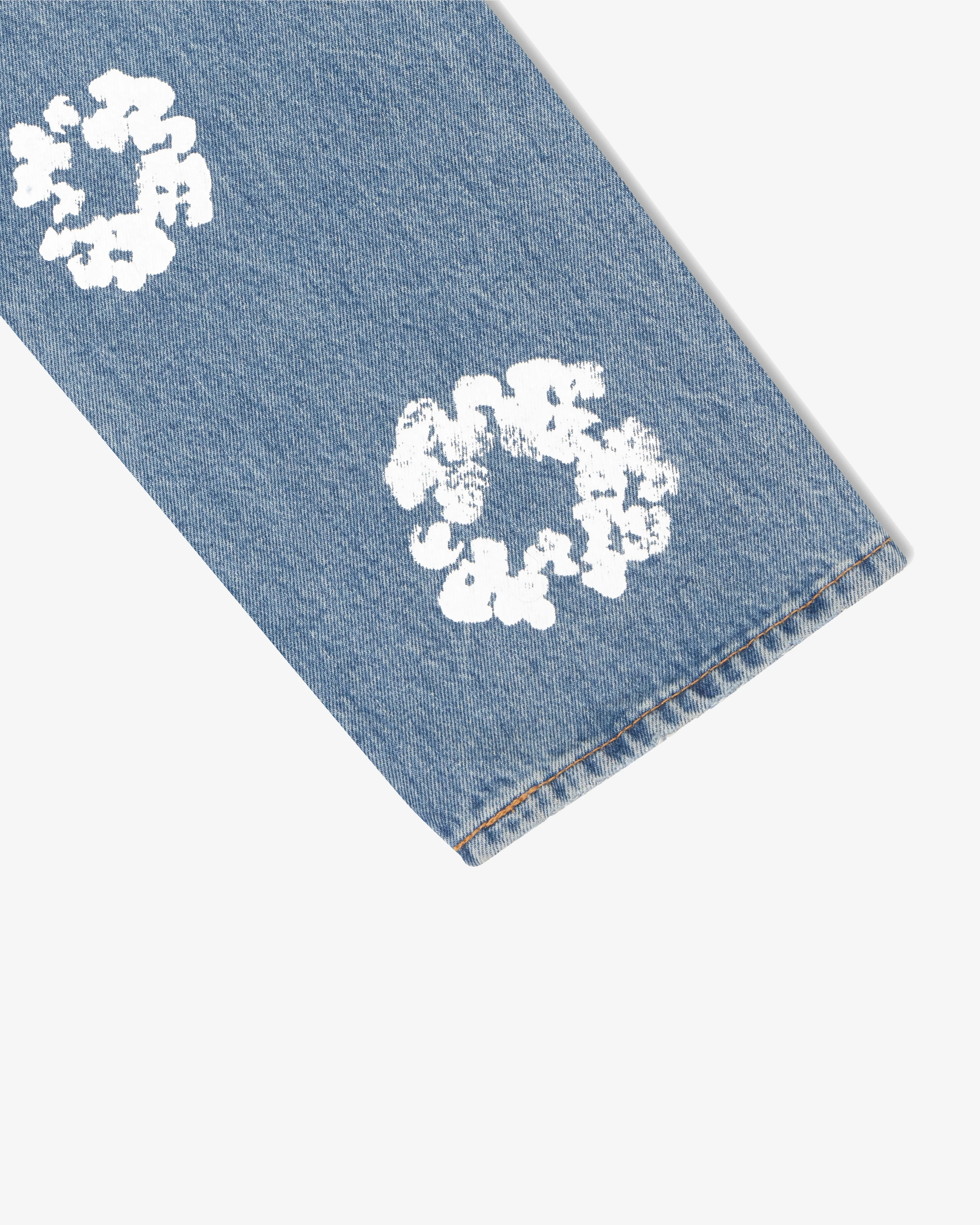 Denim Tears - Men's Cotton Wreath Jeans - (Light/Wash) - Image 3