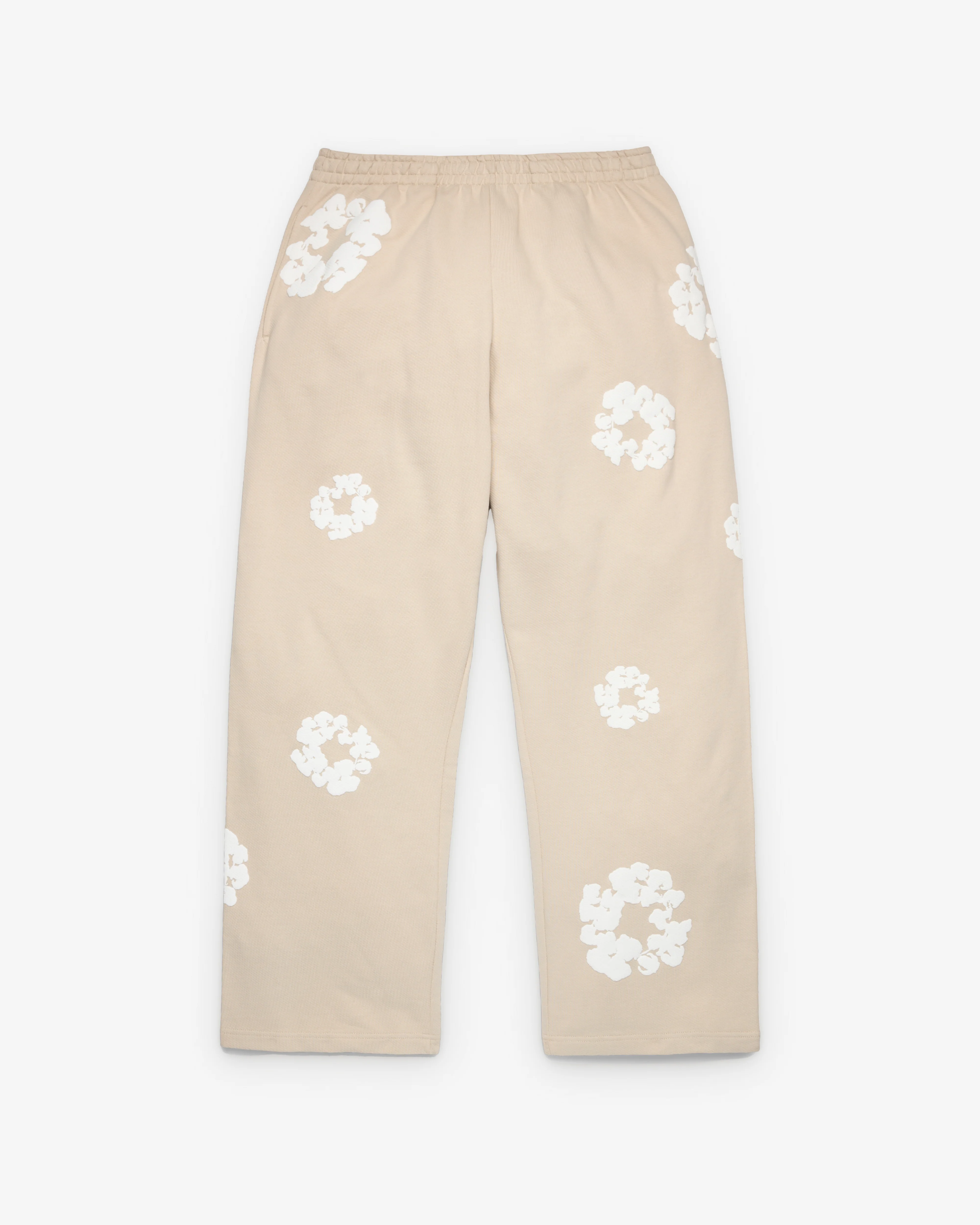 Denim Tears - Men's Cotton Wreath Open Hem Sweatpants - (Grey) - Image 2