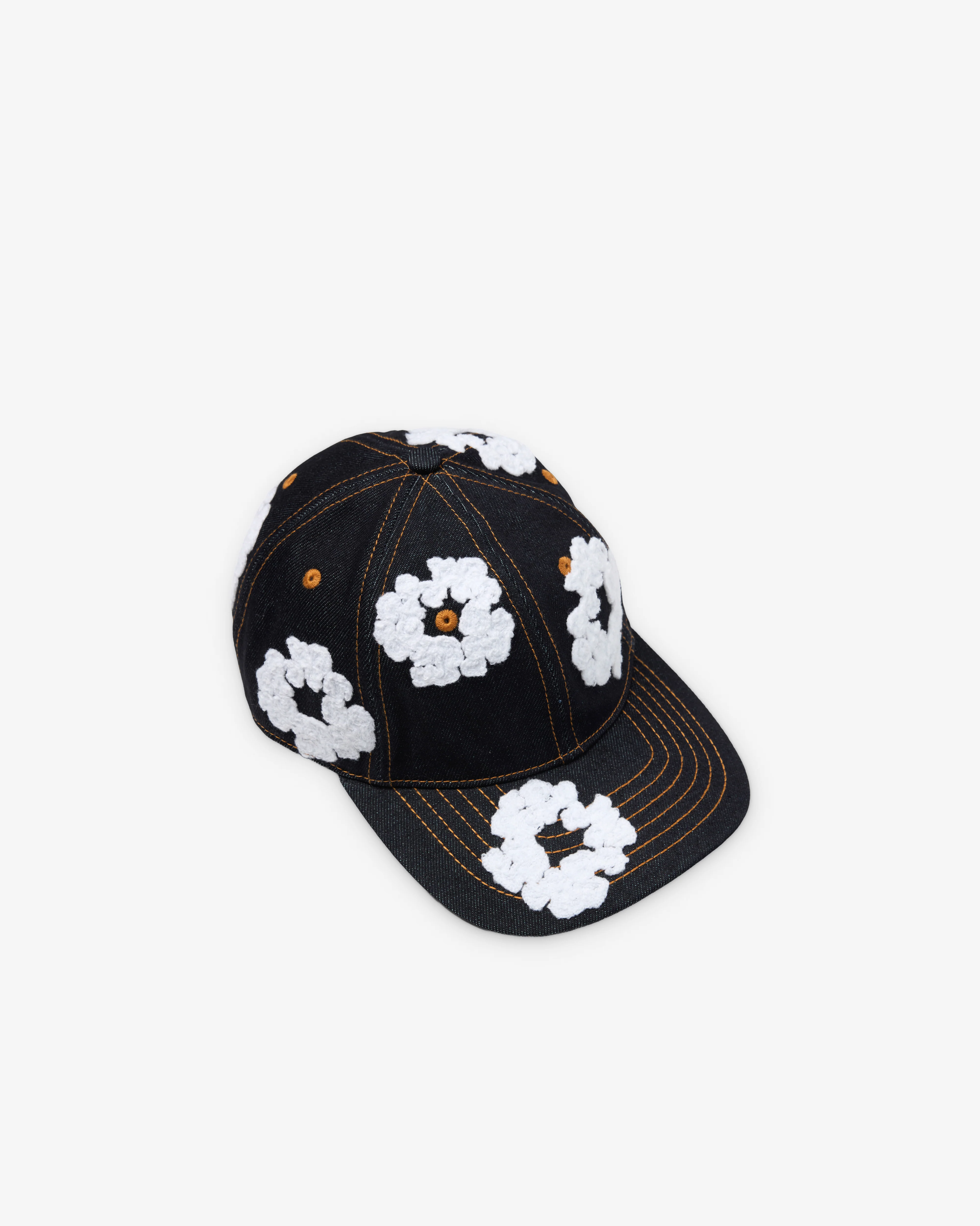 Denim Tears - Men's Cotton Wreath Raw Denim Cap - (Indigo Wash)