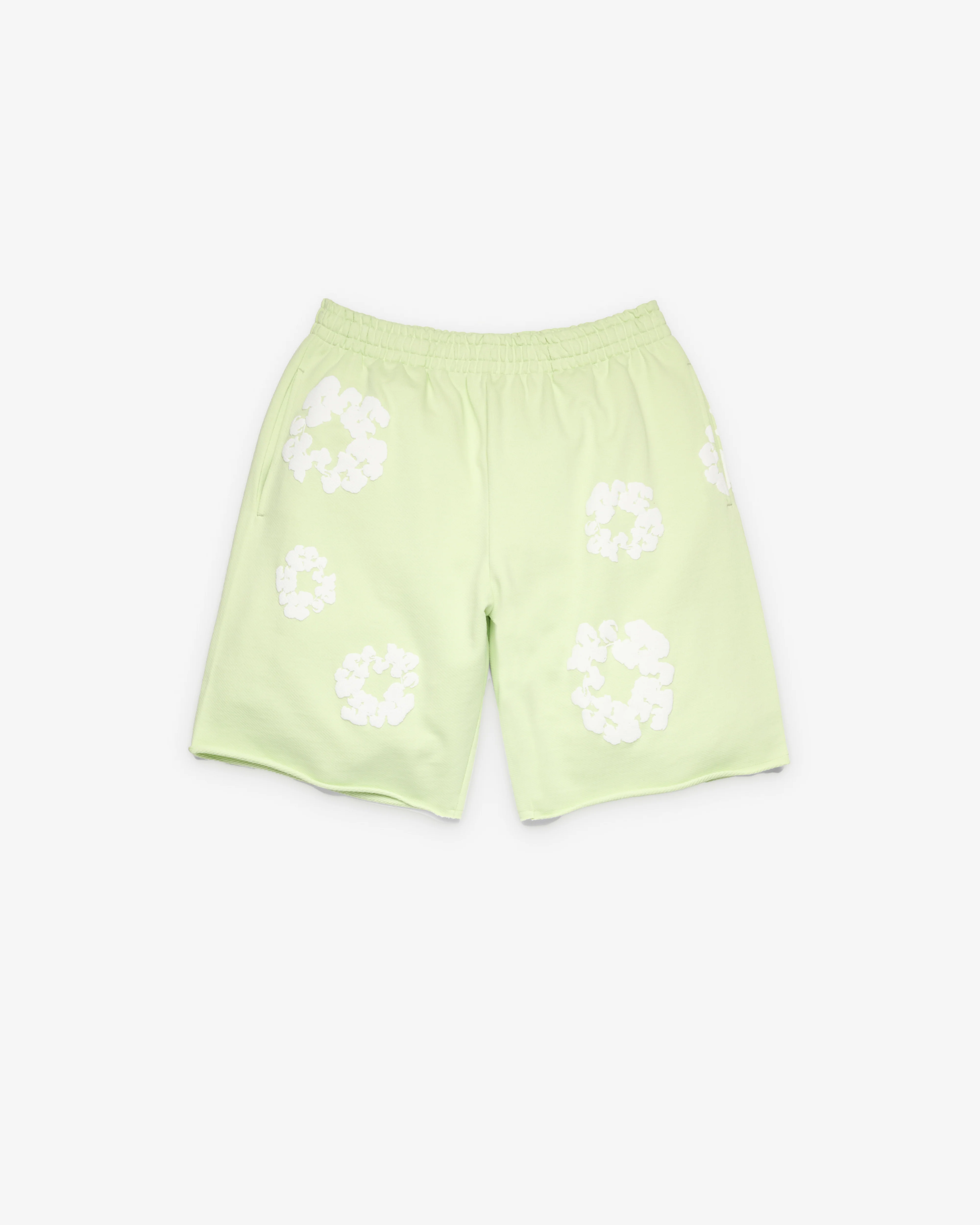 Denim Tears - Men's Cotton Wreath Sweatshort - (Lime) - Image 2