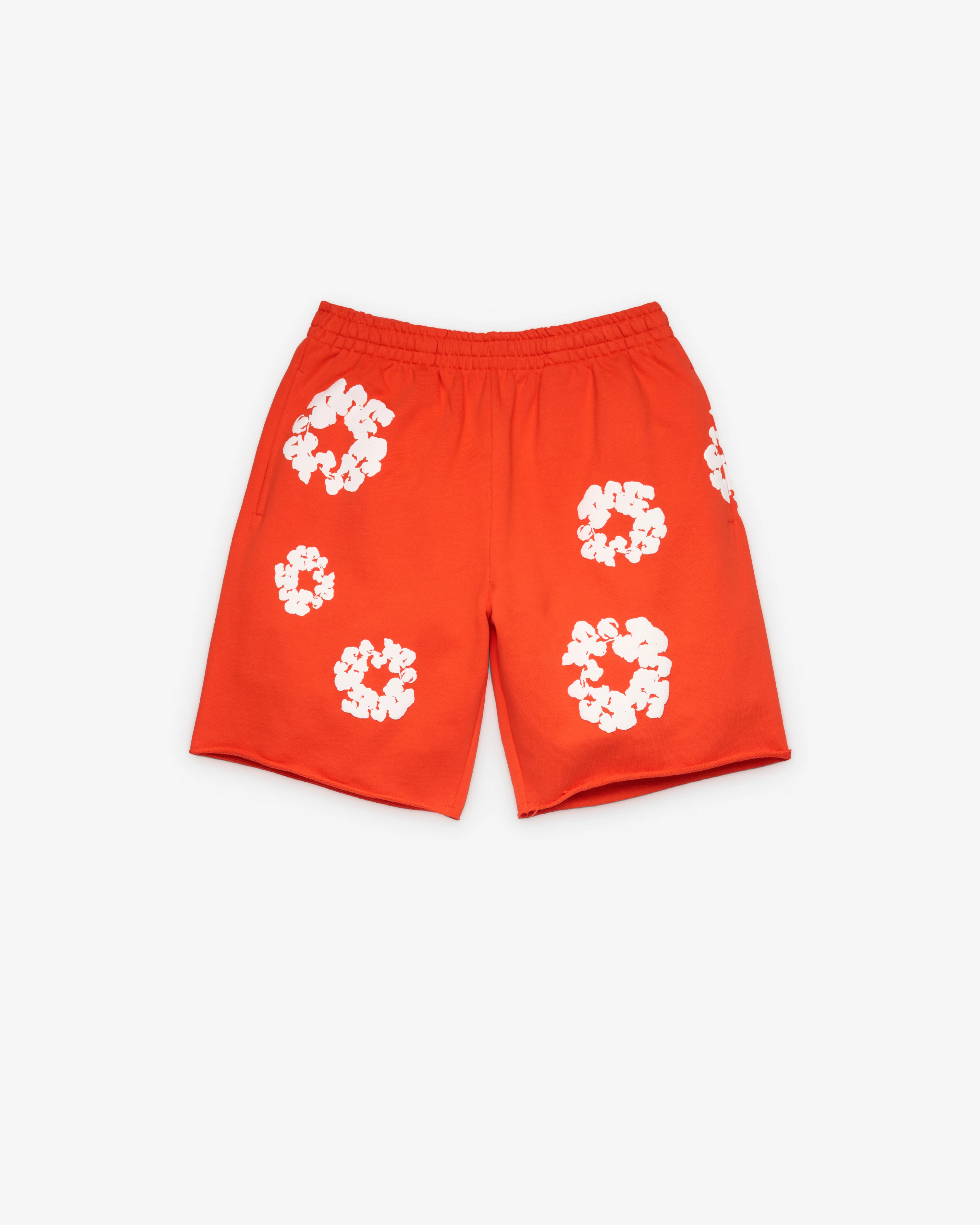 Denim Tears - Men's Cotton Wreath Sweatshort - (Orange) - Image 2
