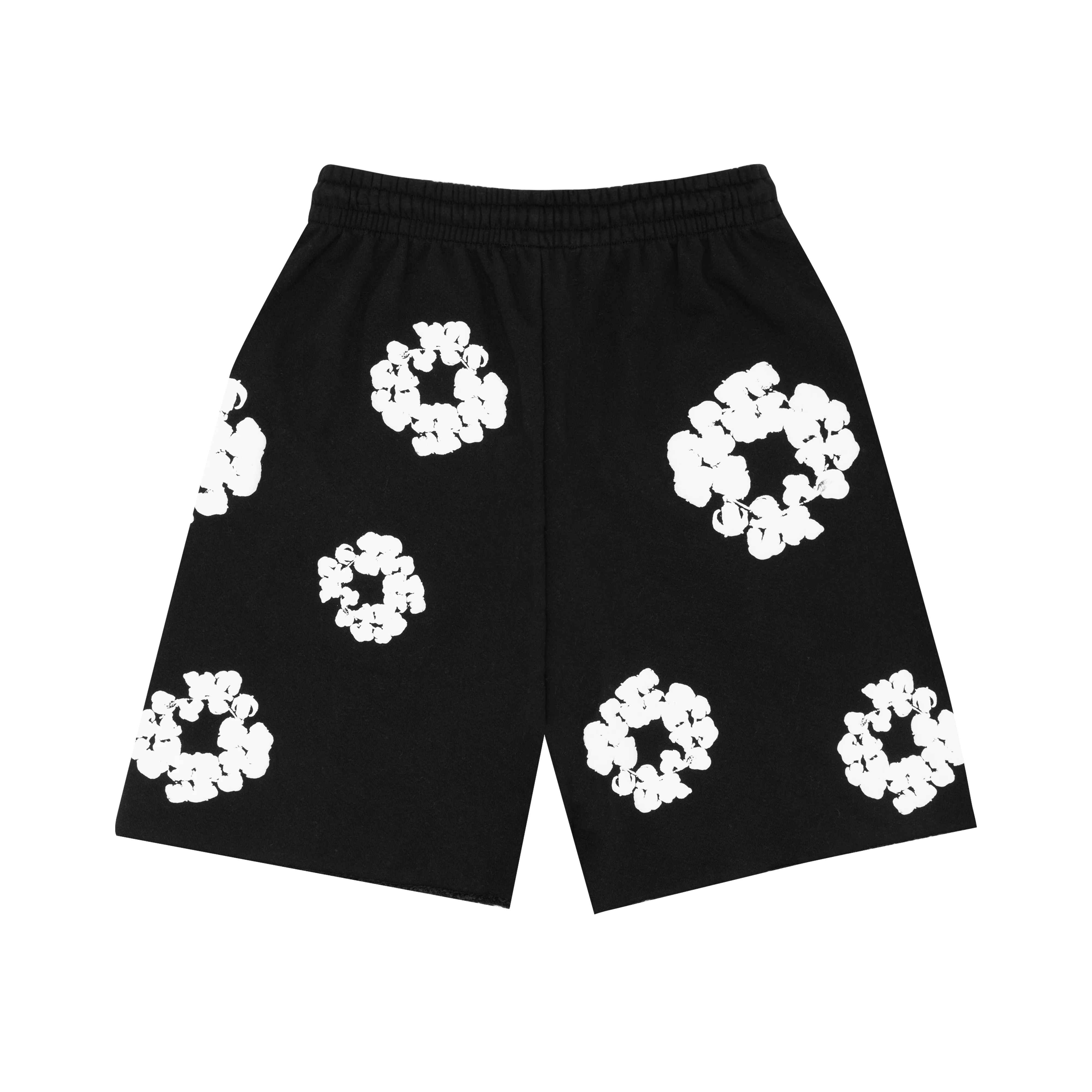 Denim Tears - The Cotton Wreath Sweatshorts - (Black) - Image 2
