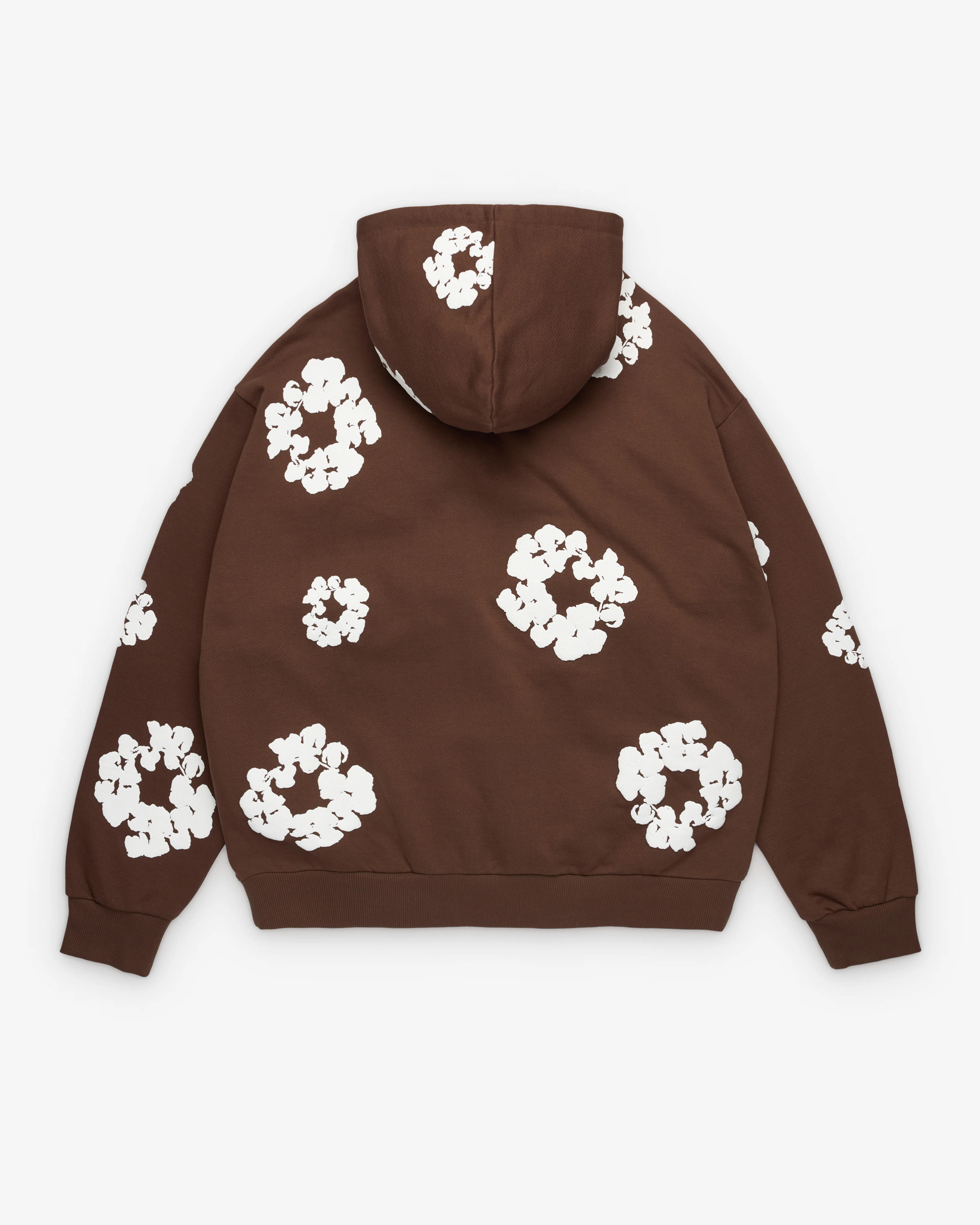 Denim Tears - Men's Cotton Wreath Zip Hoodie - (Brown) - Image 2