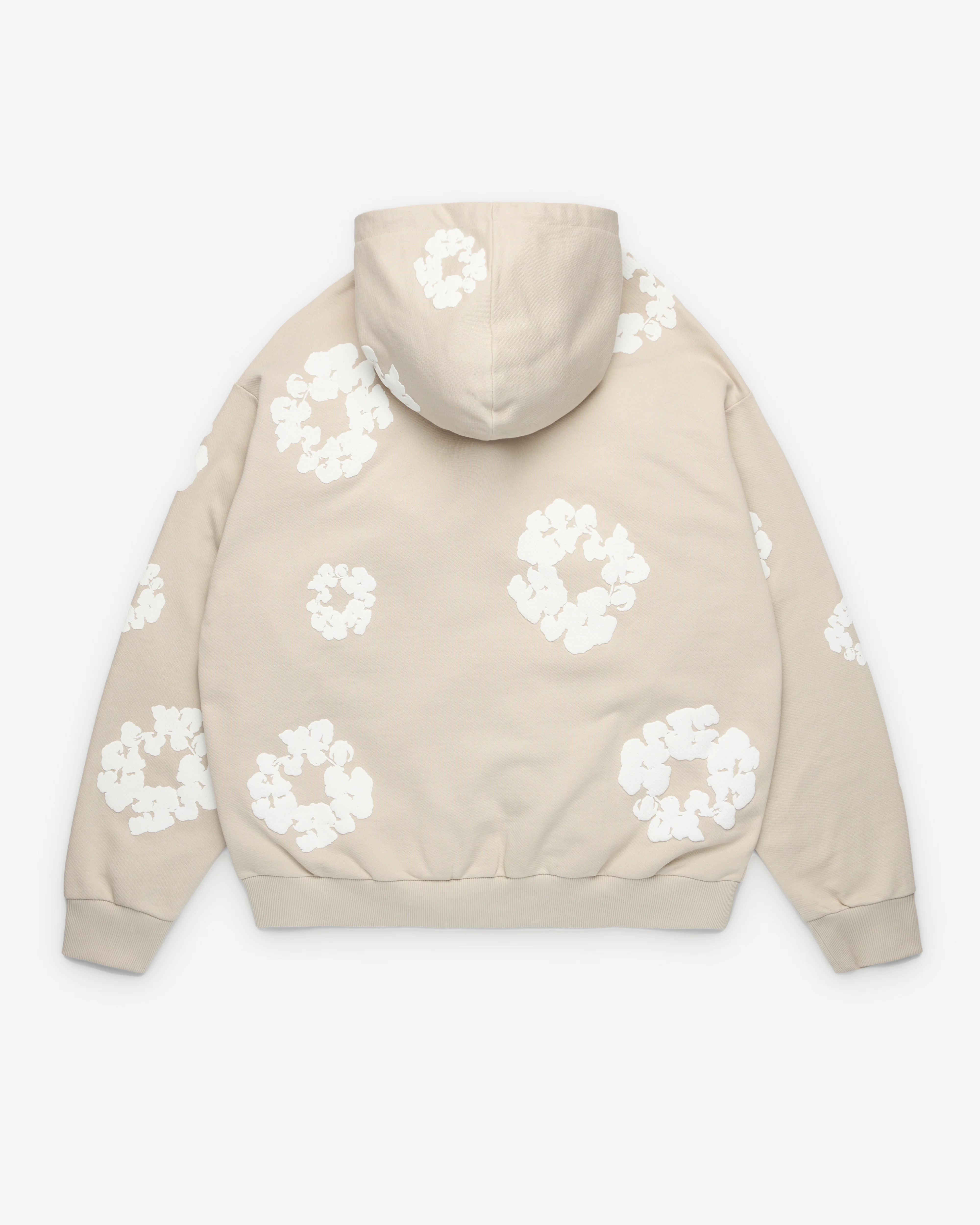 Denim Tears - Men's Cotton Wreath Zip Hoodie - (Grey) - Image 2