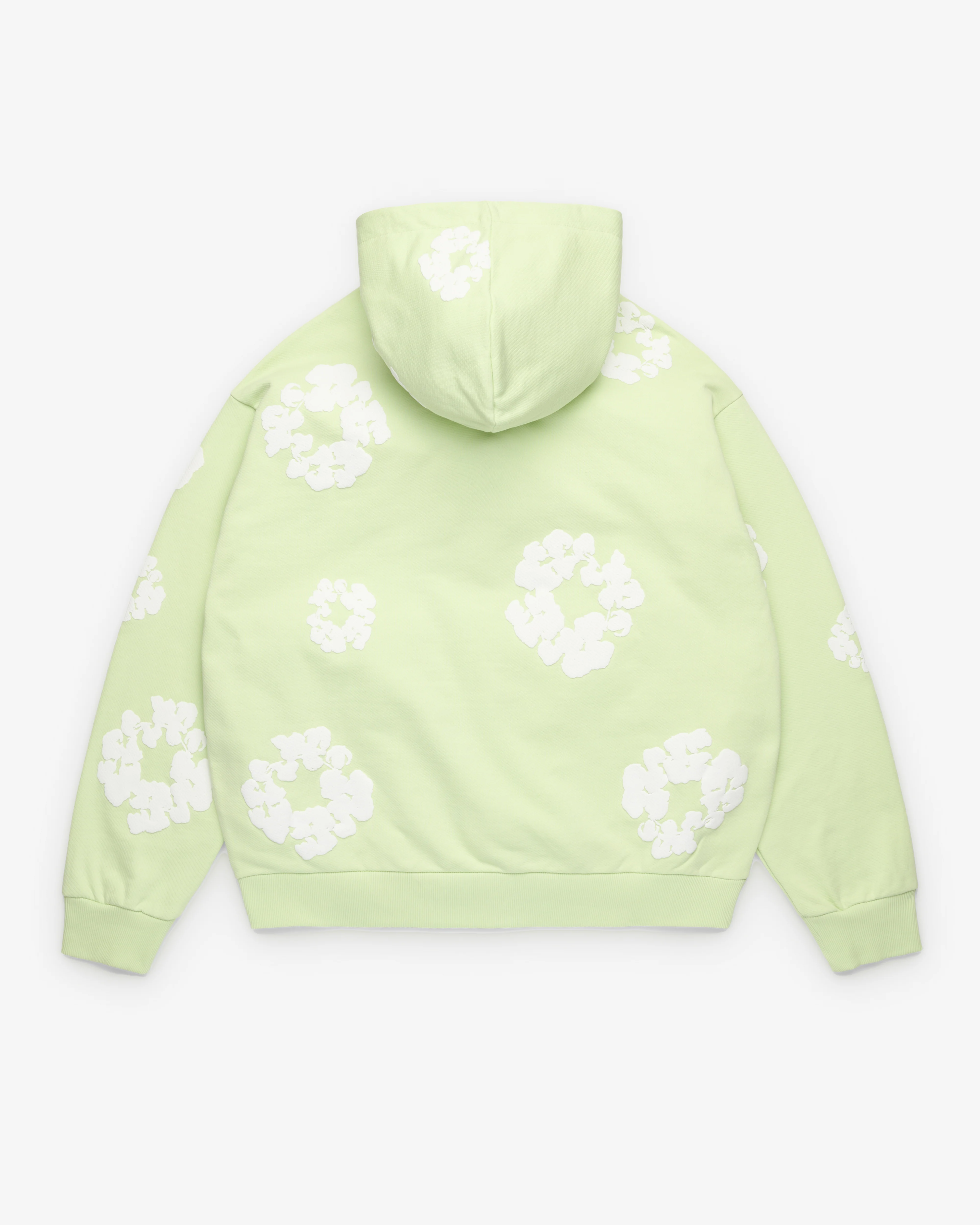 Denim Tears - Men's Cotton Wreath Zip Hoodie - (Lime) - Image 2