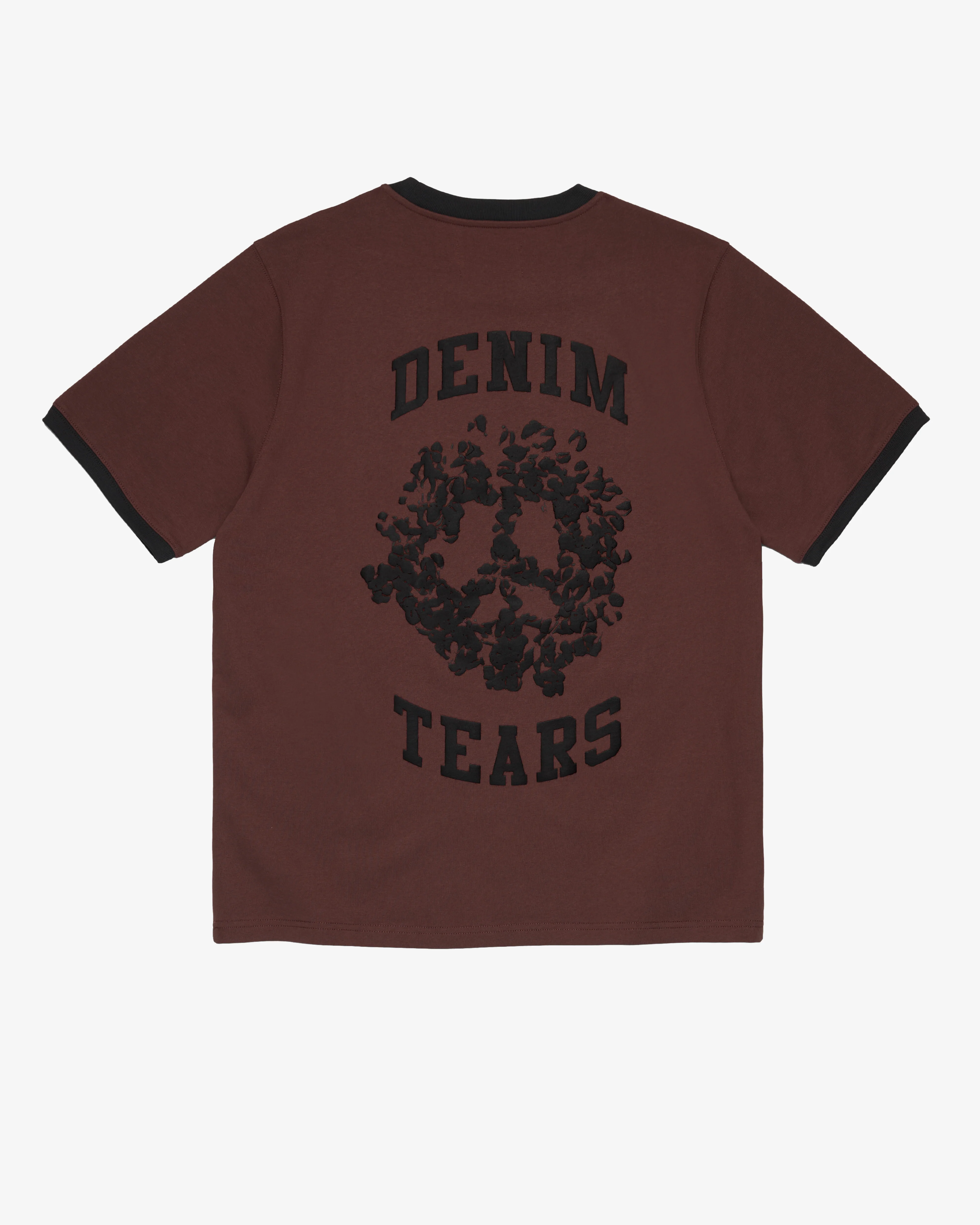 Denim Tears - Men's Denim U Ringer Tee - (Brown) - Image 2