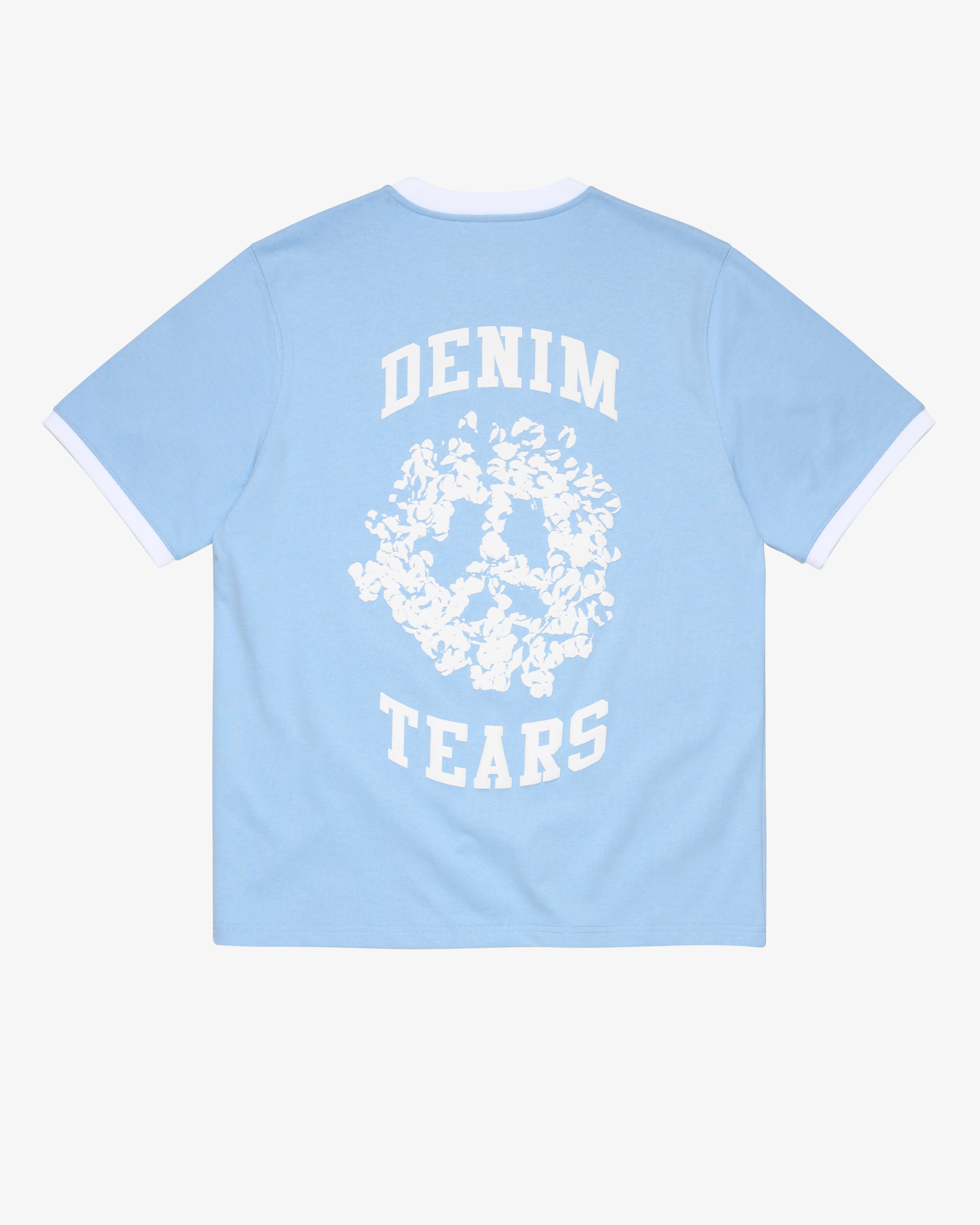 Denim Tears - Men's Denim U Ringer Tee - (Light Blue) - Image 2