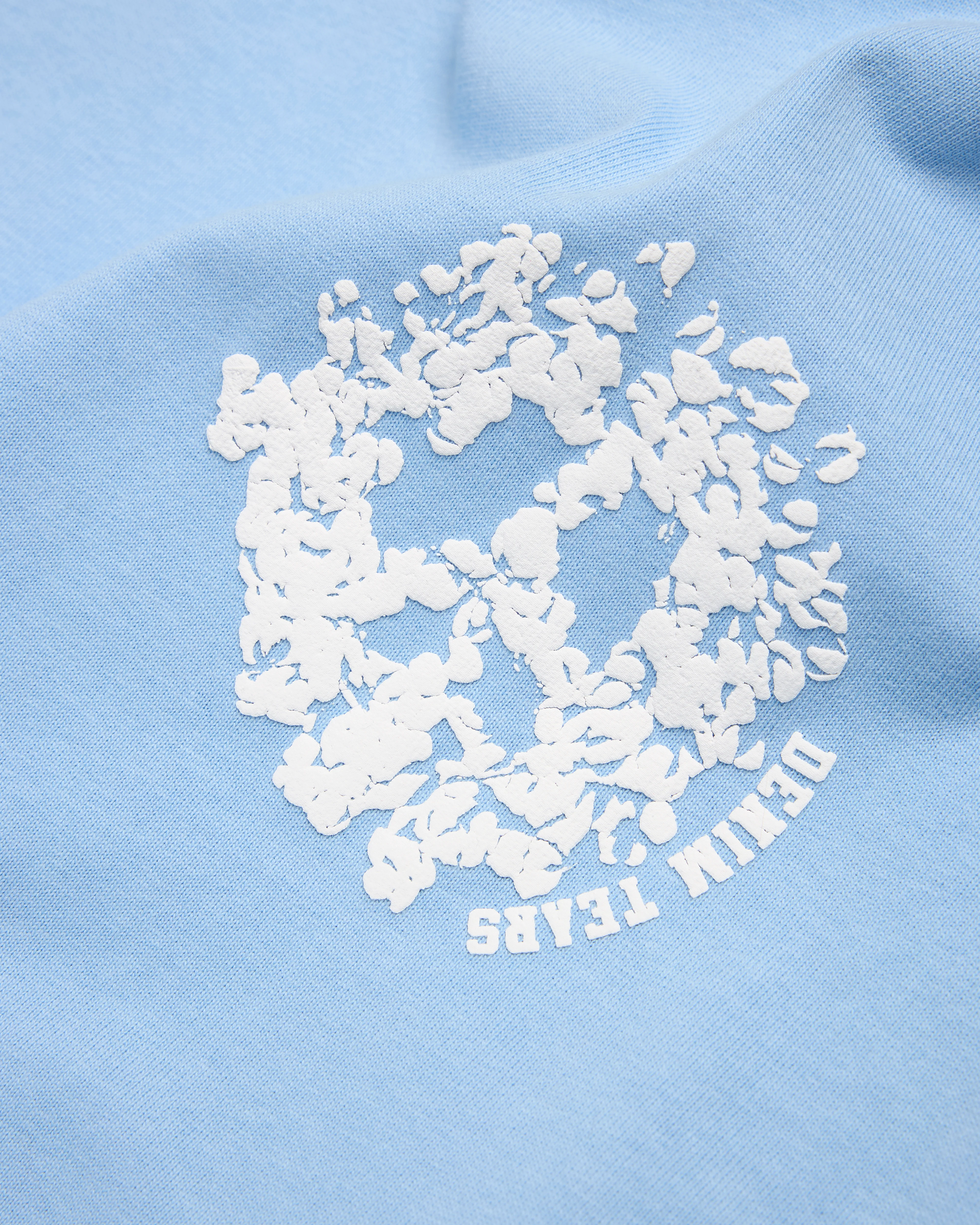 Denim Tears - Men's Denim U Ringer Tee - (Light Blue) - Image 3