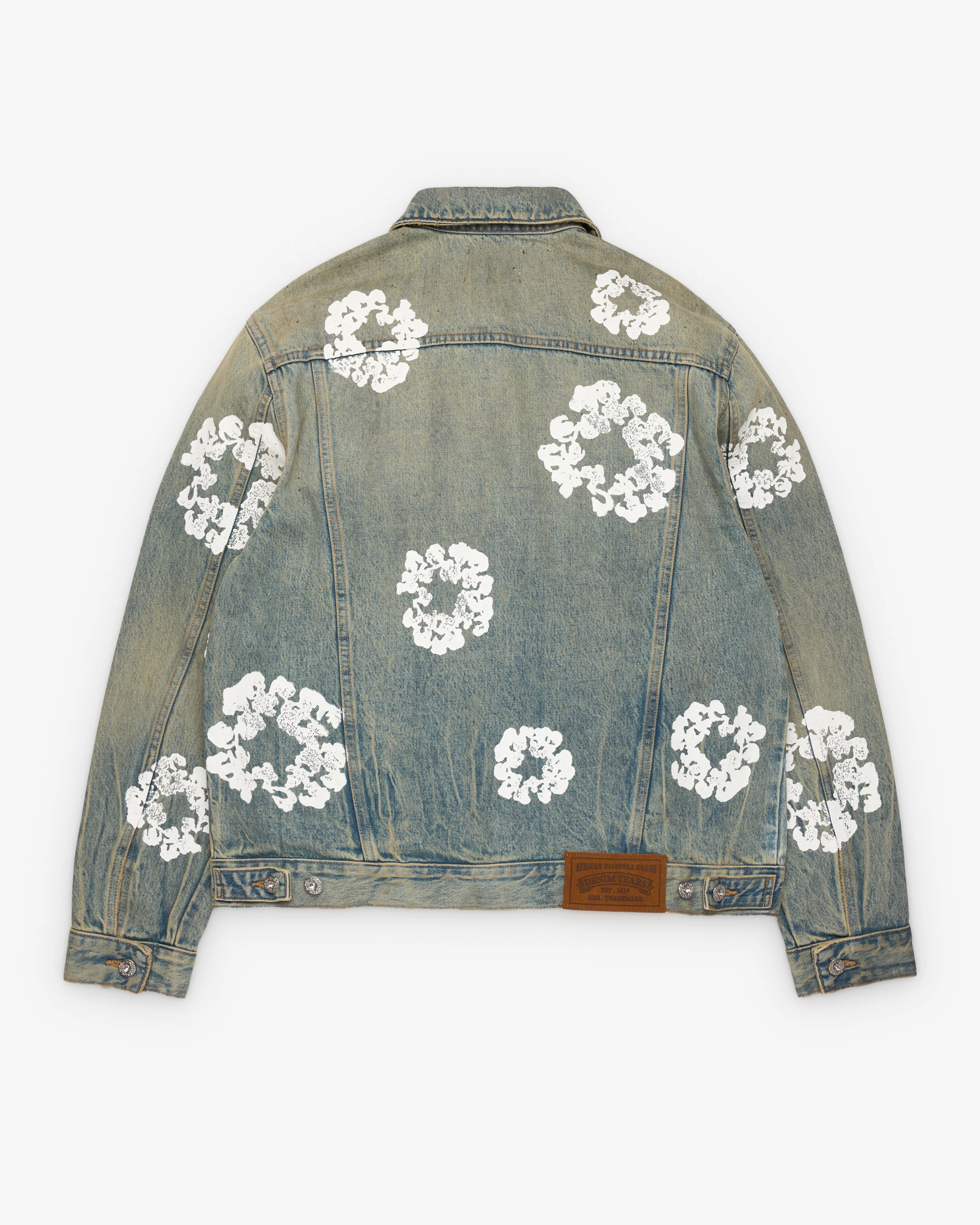 Denim Tears - Men's Dirty Wash Denim Jacket - (Dirty Wash) - Image 2