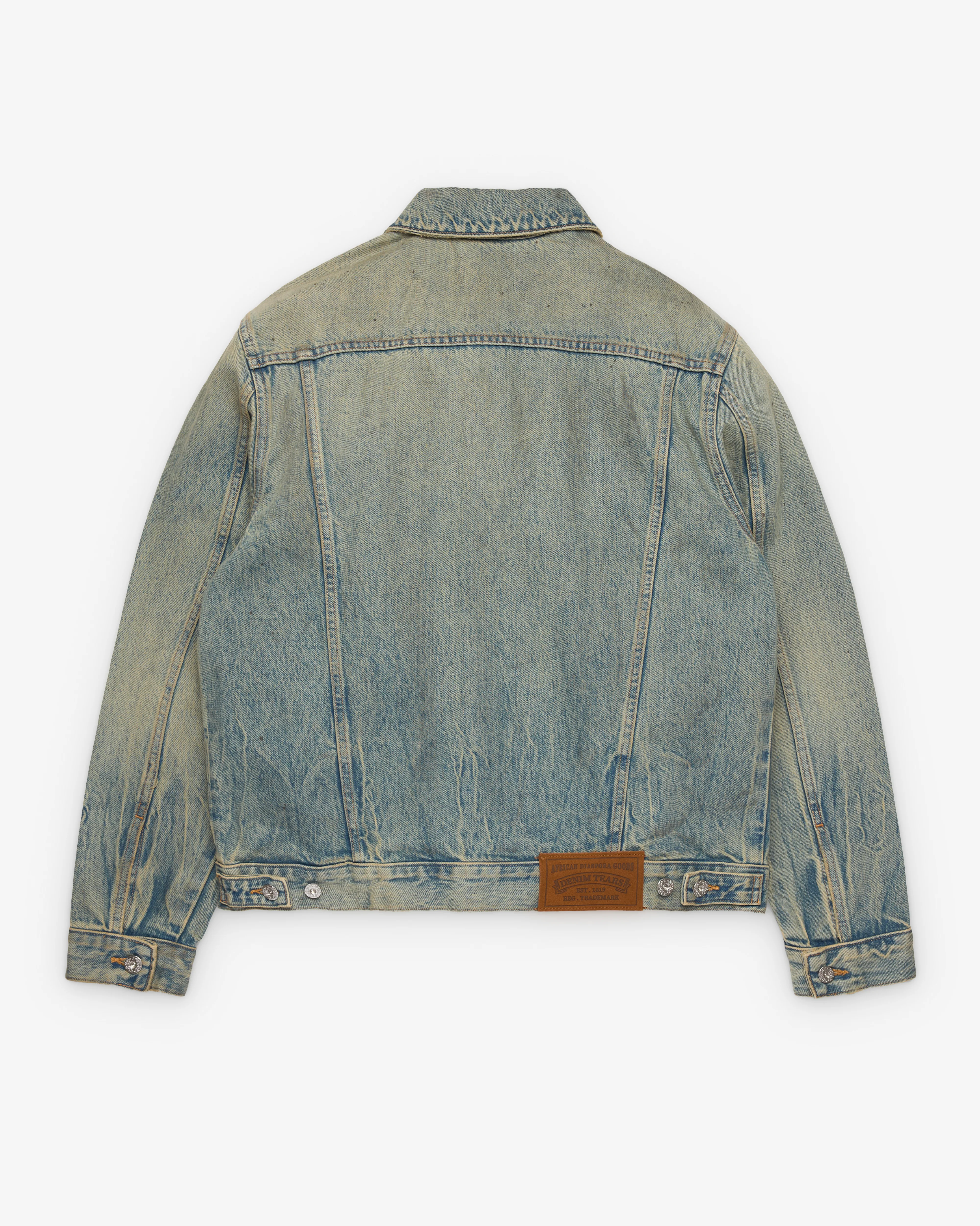 Denim Tears - Men's Dirty Wash Denim Jacket - (Dirty Wash) - Image 2