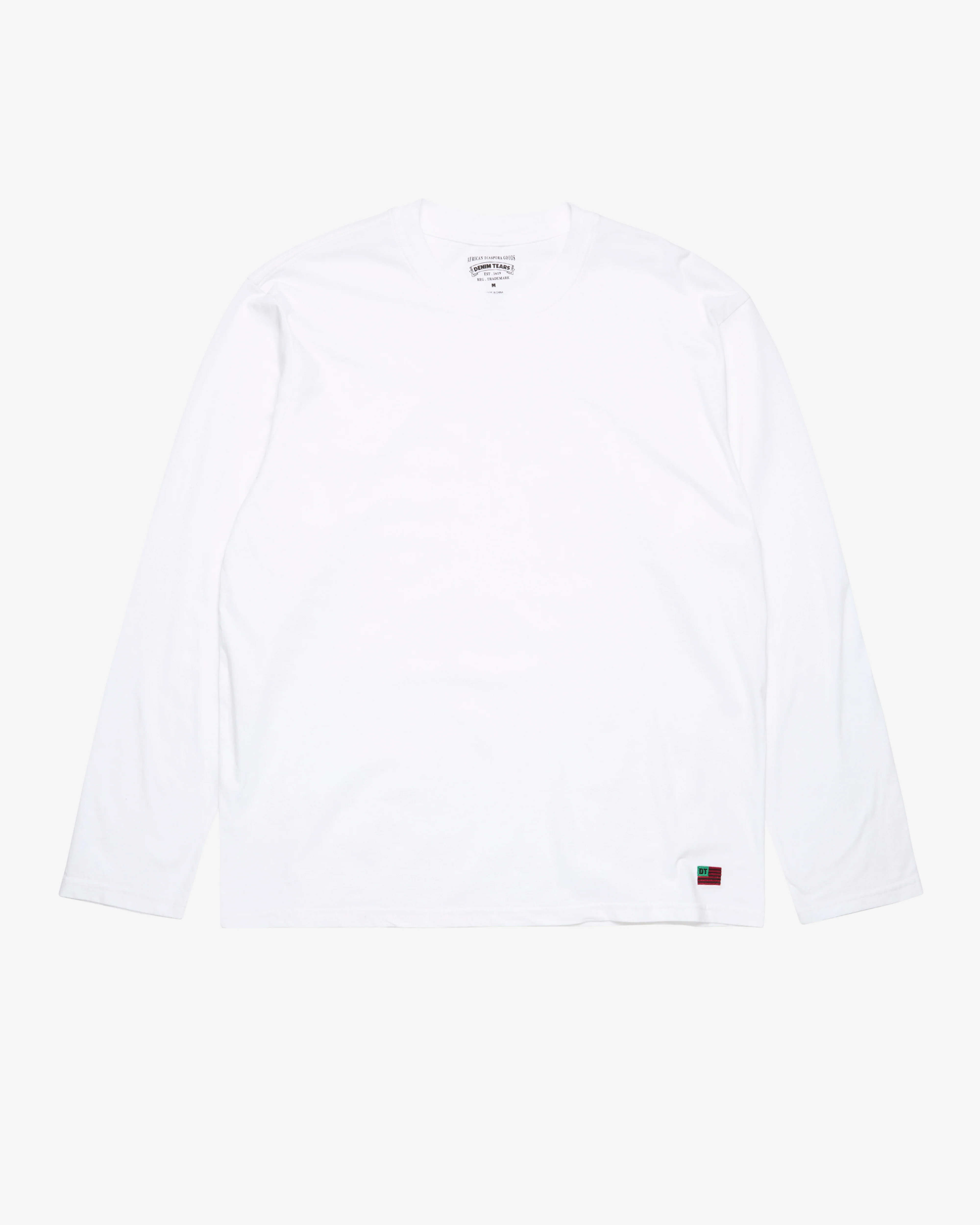 Denim Tears - Men's Long Sleeve Flag Tee - (White)