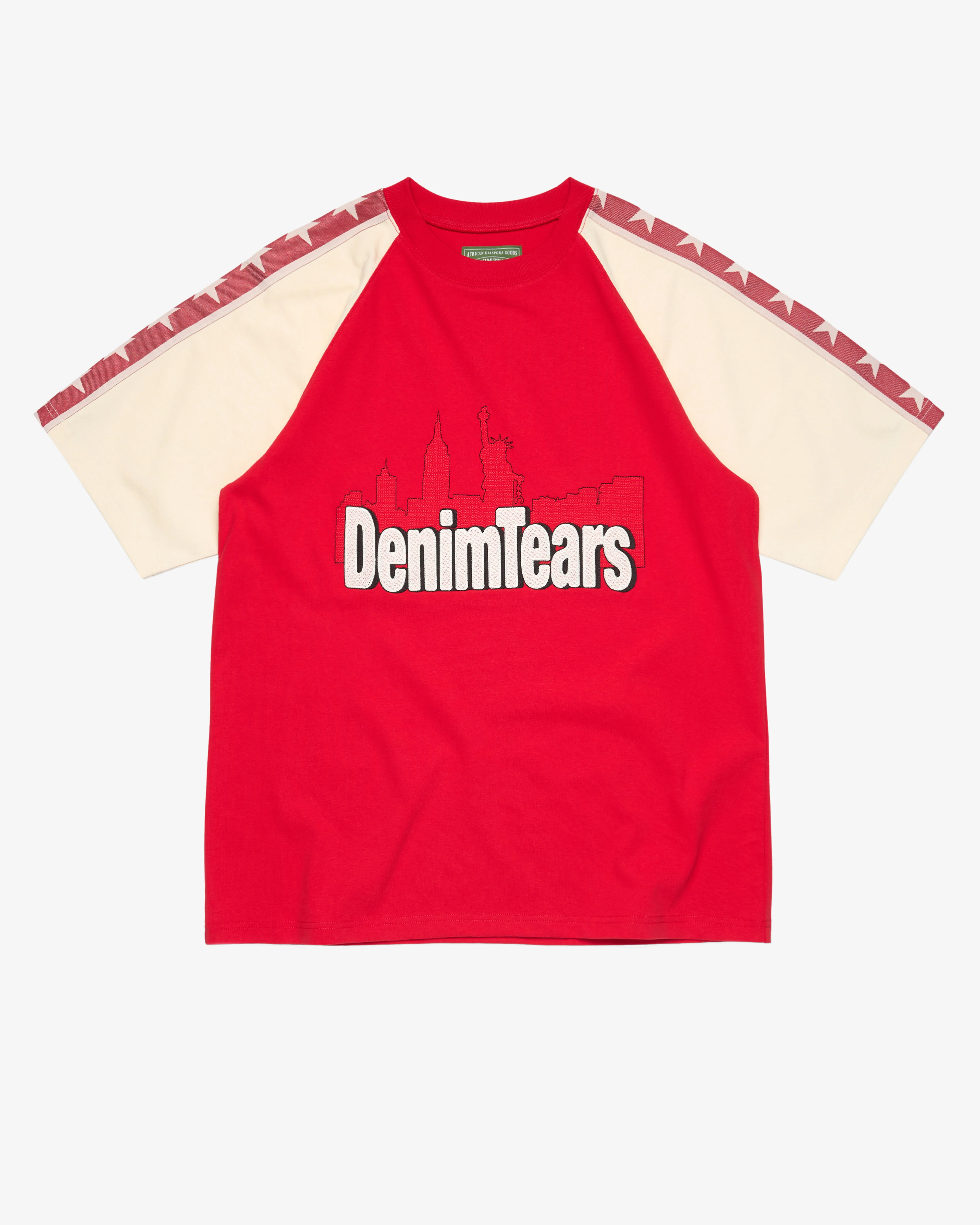 Denim Tears - Men's Jacquard City Short Sleeve T-Shirt - (Red)
