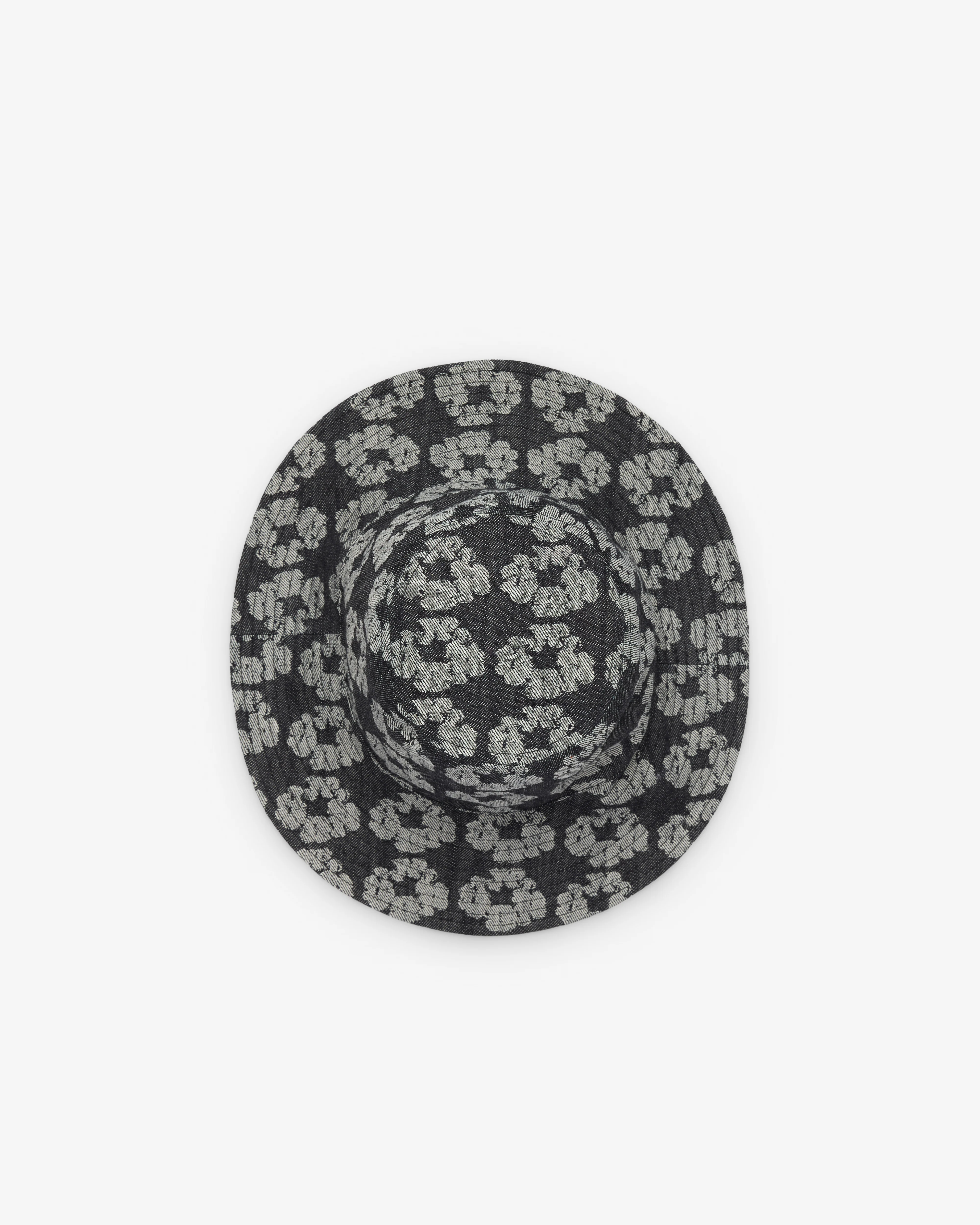 Denim Tears - Men's Jacquard Wreath Bucket Hat - (Washed Black) - Image 2