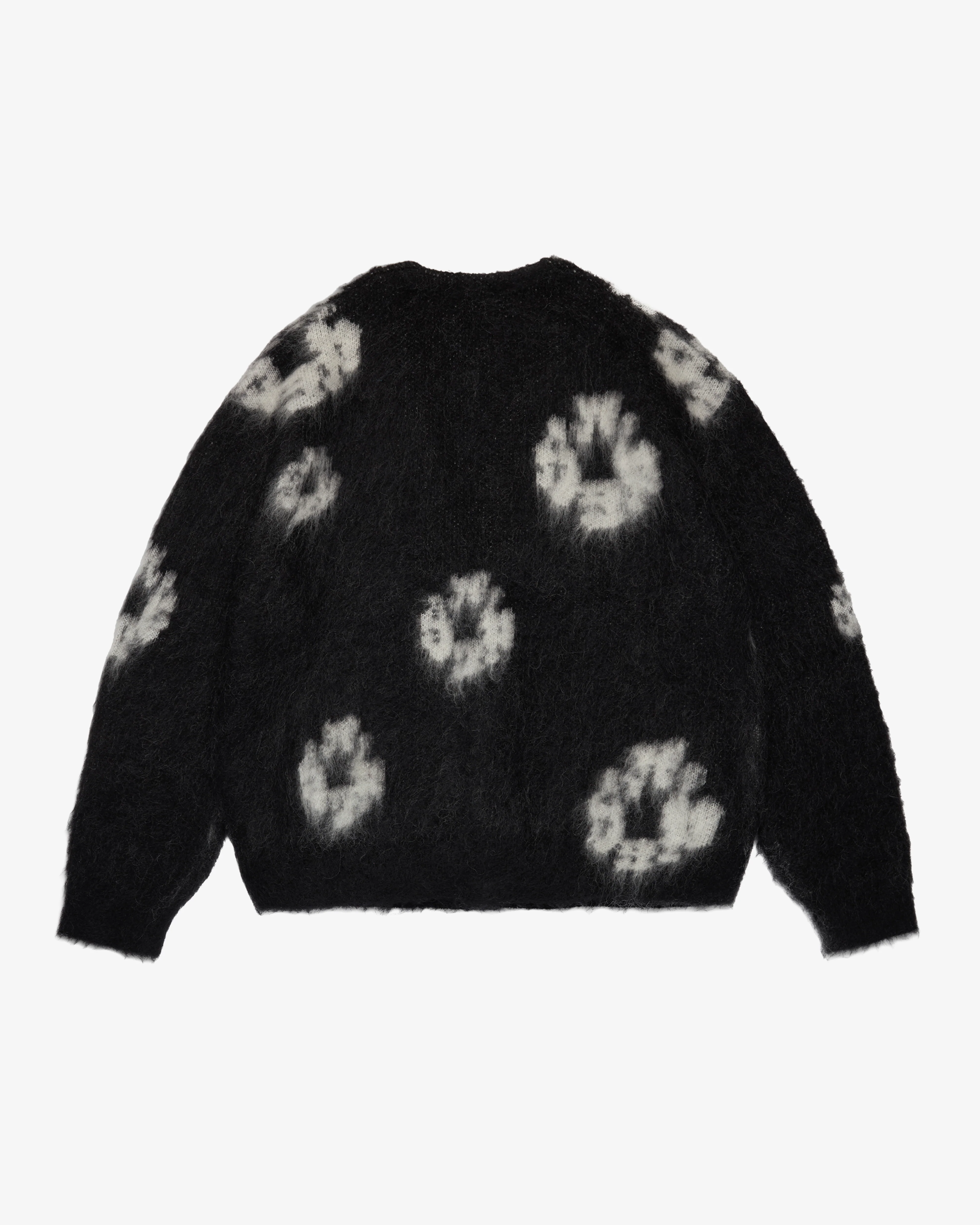 Denim Tears - Men's Mohair Cotton Wreath Cardigan - (Black) - Image 2
