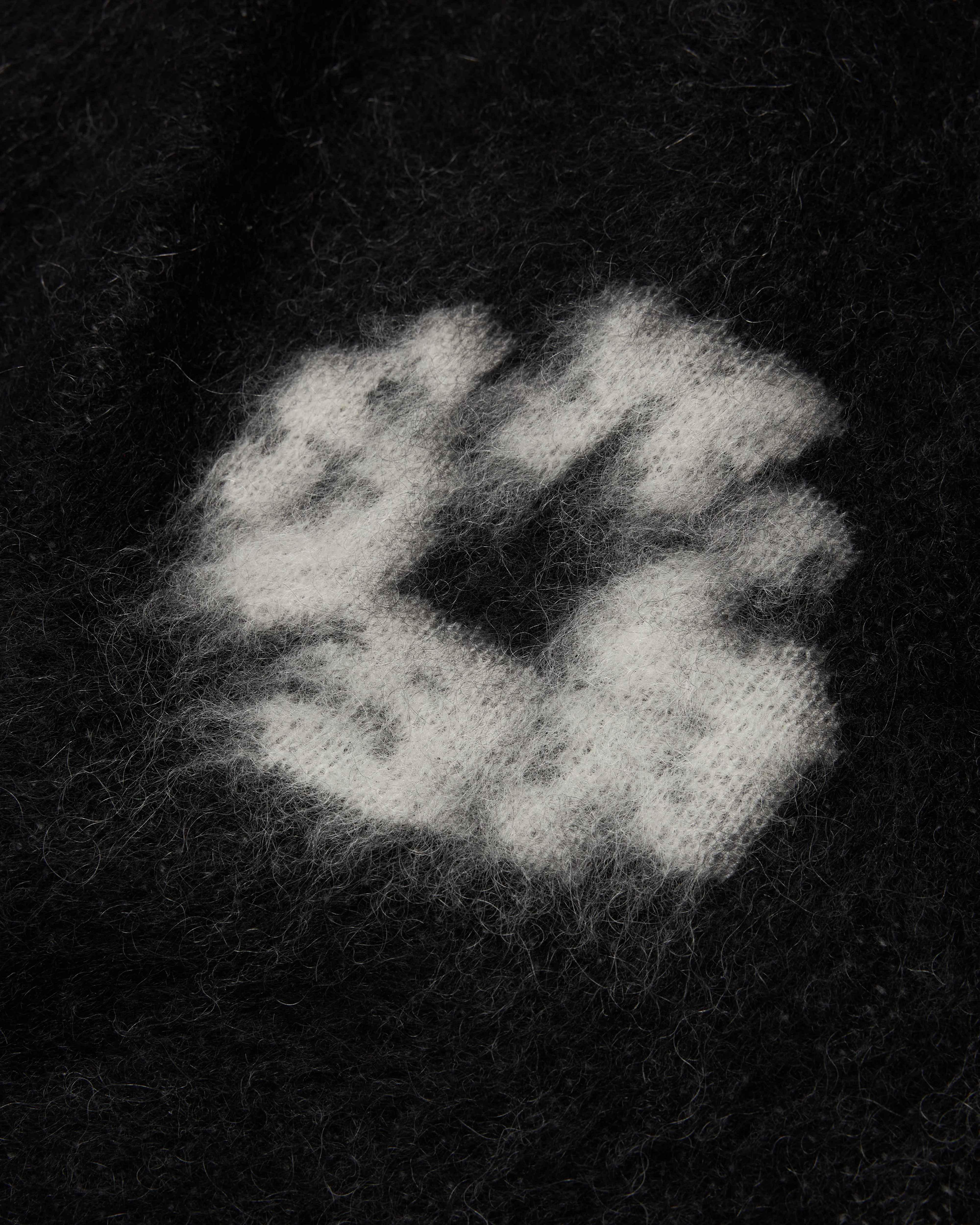 Denim Tears - Men's Mohair Cotton Wreath Cardigan - (Black) - Image 3