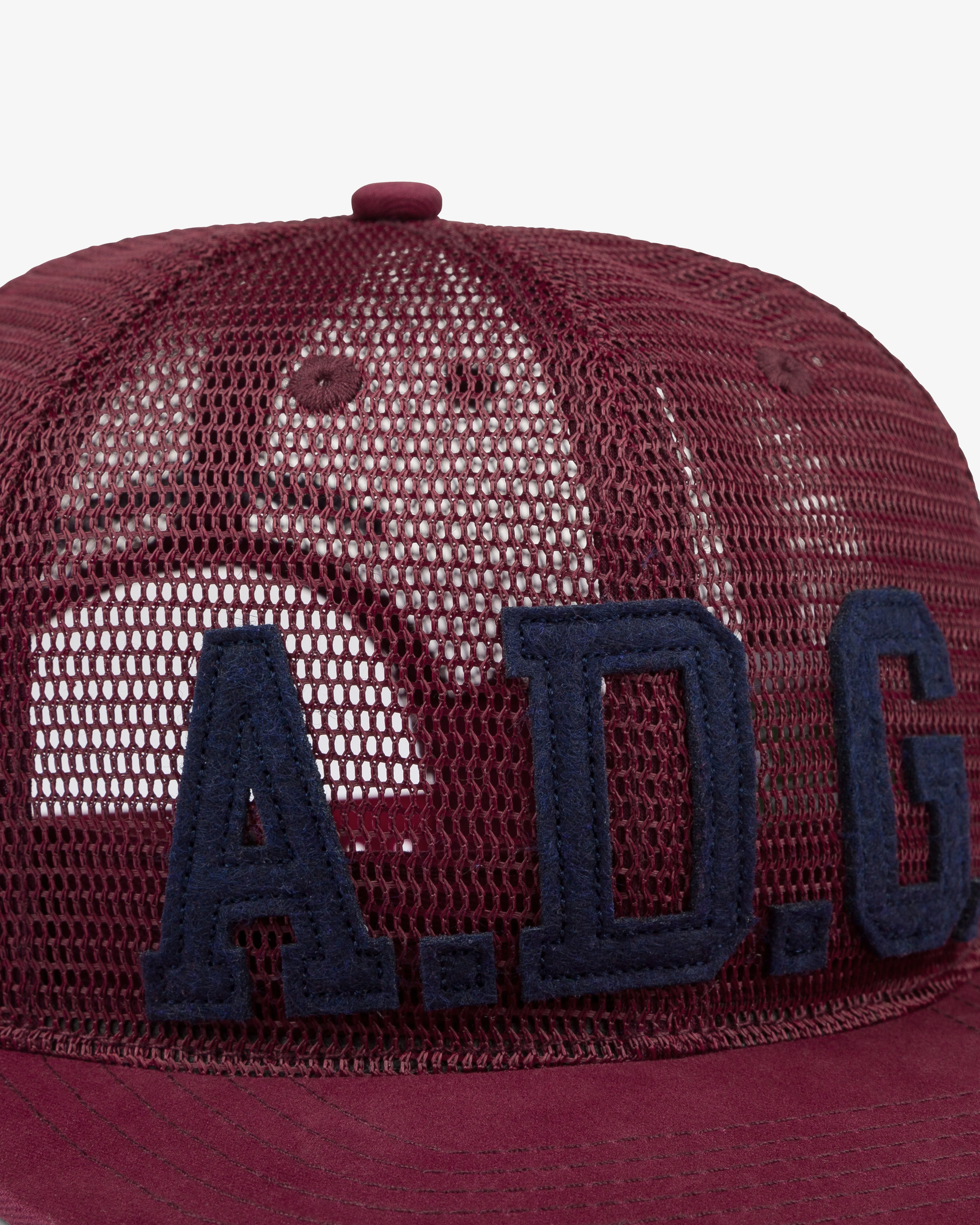 Denim Tears - ADG Mesh Cap - (Burgundy) - Image 3
