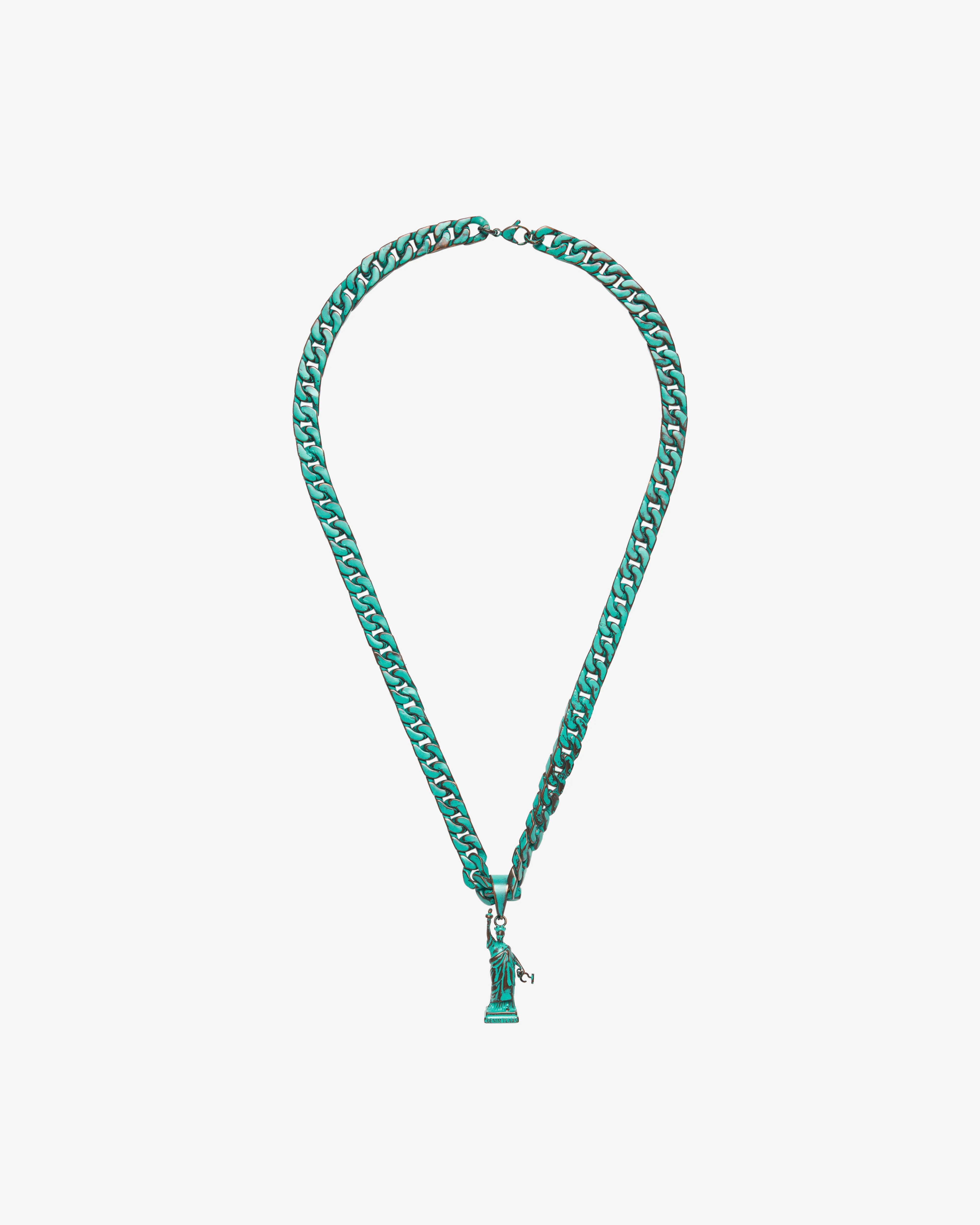 Denim Tears - Men's Liberty Necklace - (Green)