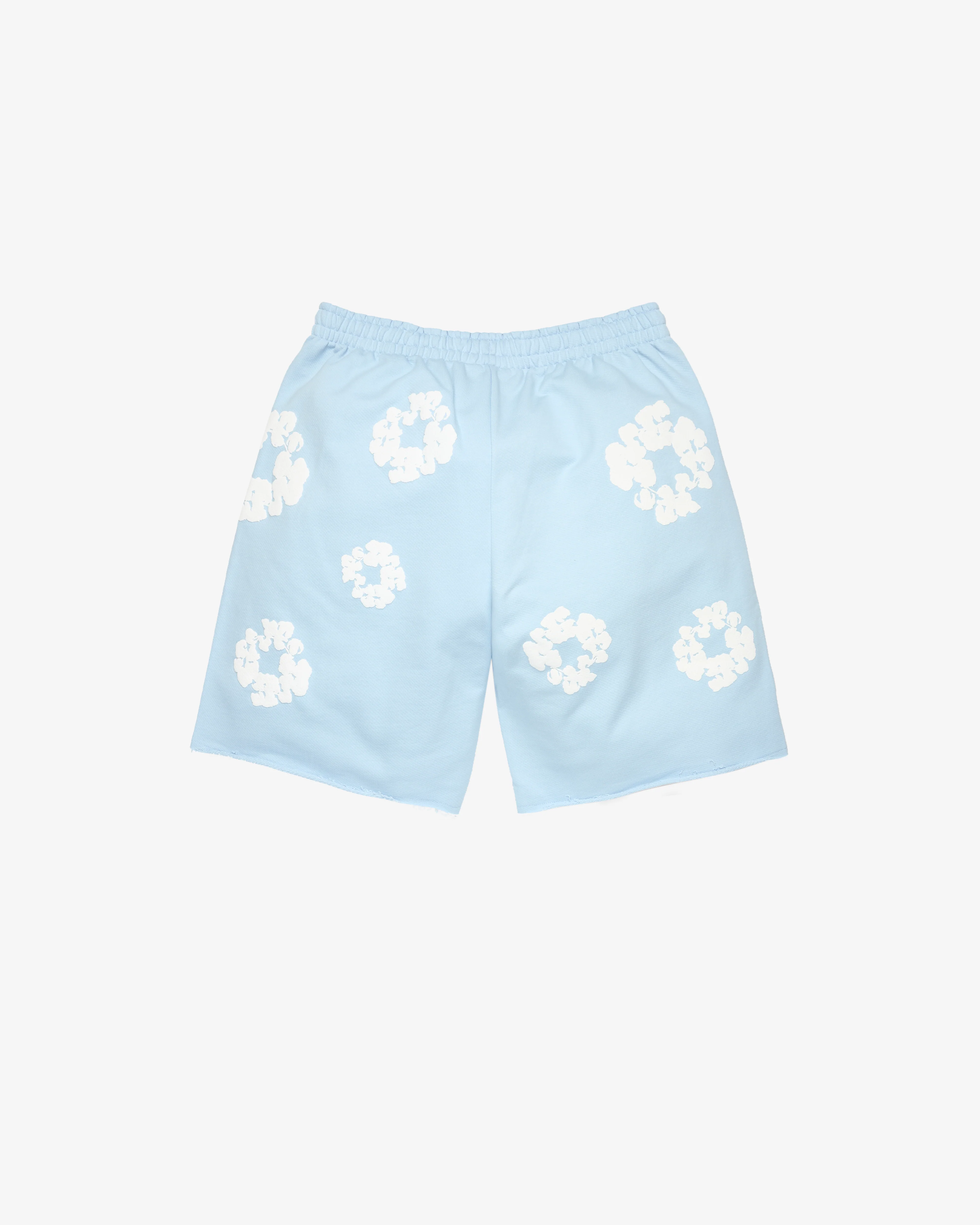 Denim Tears - Men's Powder Cotton Wreath Sweatshort - (Blue) - Image 2
