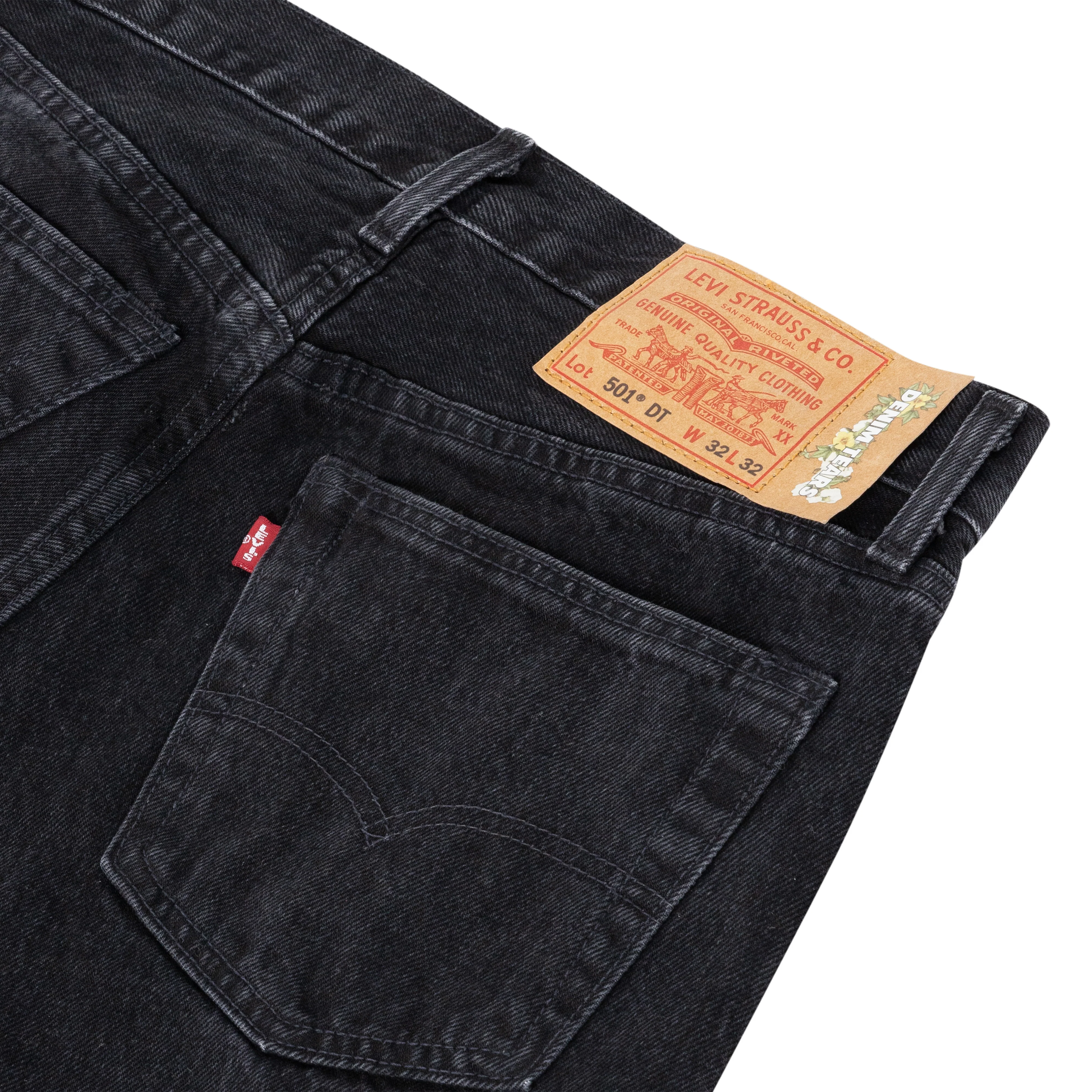 Denim Tears - Men's Studded 501 - (Black) - Image 3
