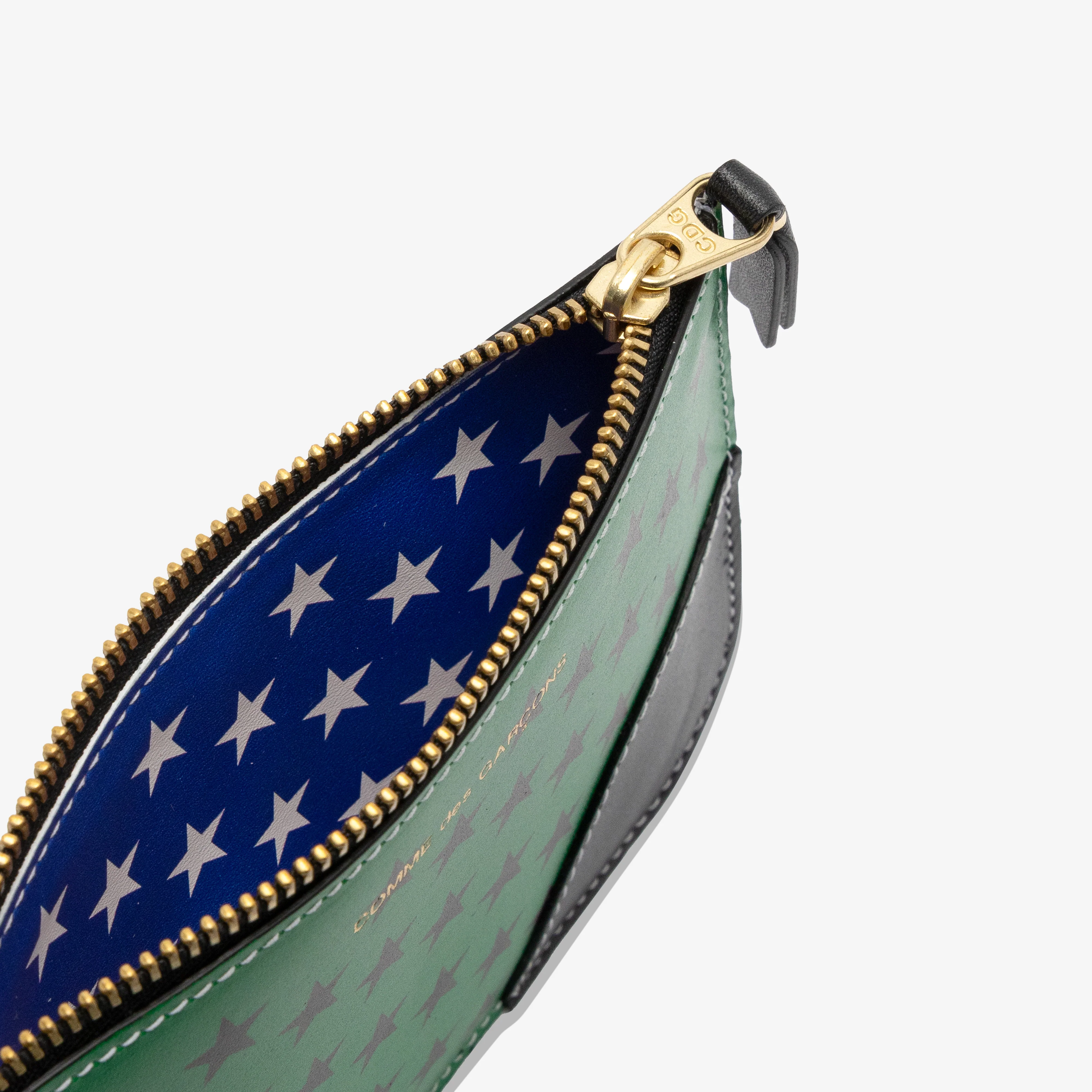 CDG Wallet - Denim Tears Pan Flag Zip Pouch - (Multi) SA8100 - Image 4