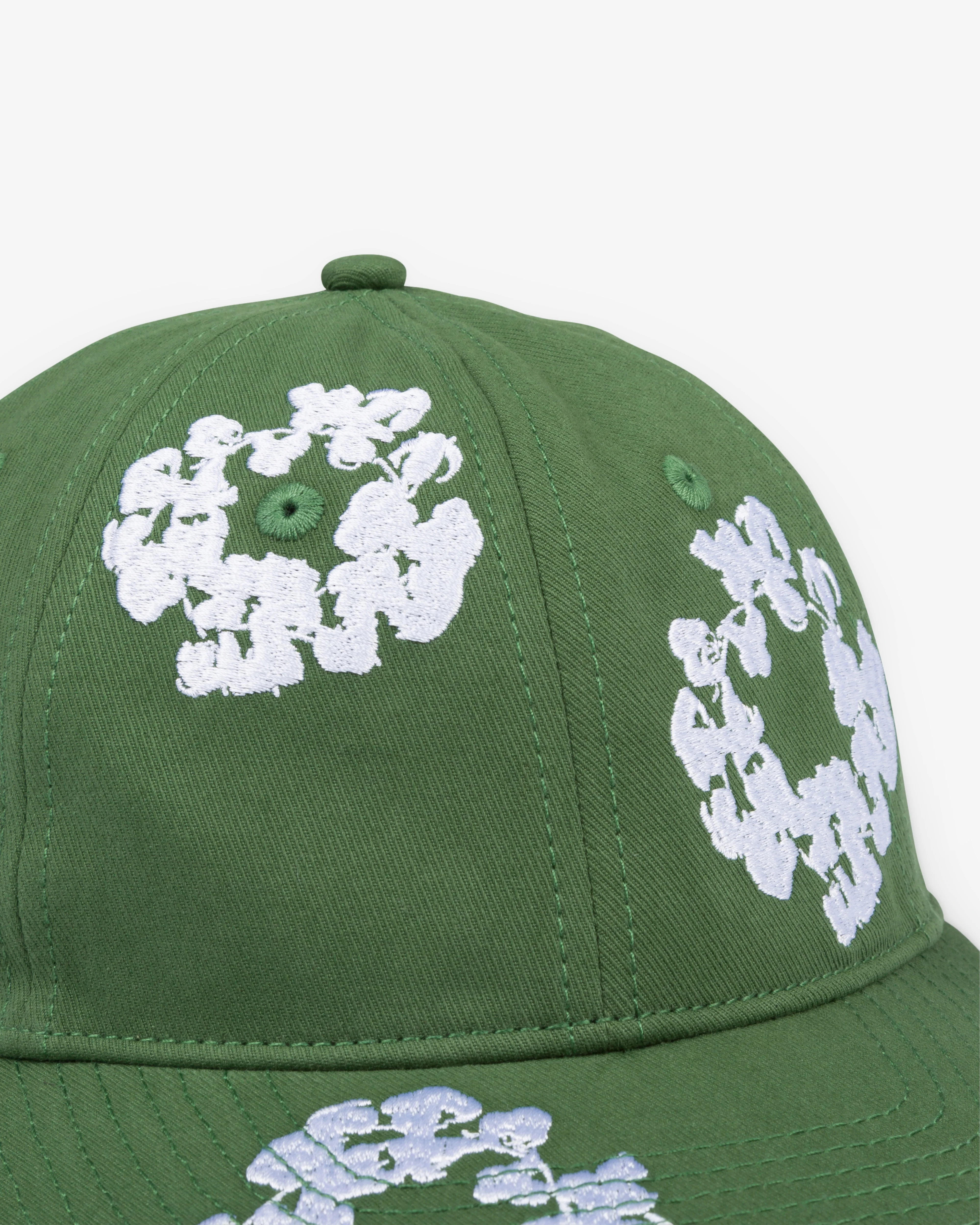 Denim Tears - Men's Cotton Wreath Cap - (Green) - Image 3