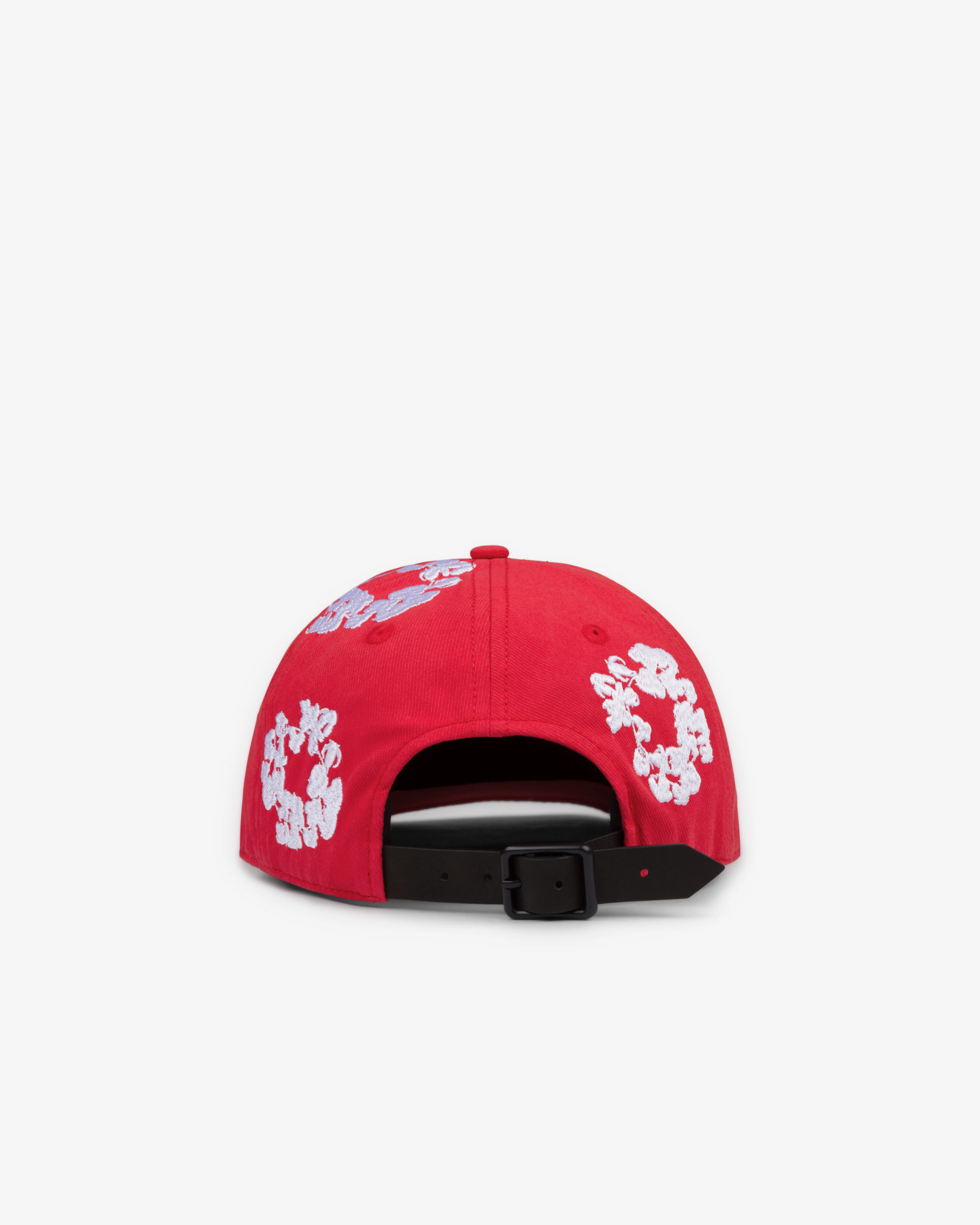 Denim Tears - Men's Cotton Wreath Cap - (Red) - Image 2